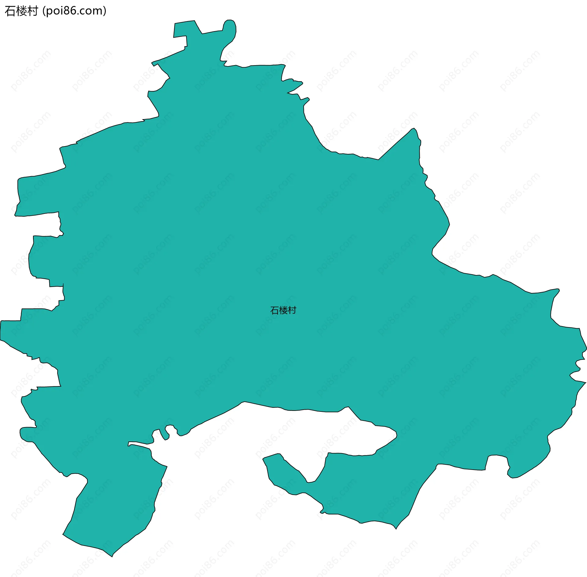 石楼村边界地图