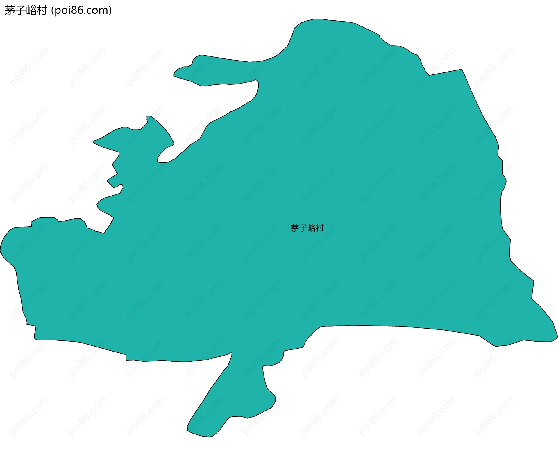 茅子峪村边界地图