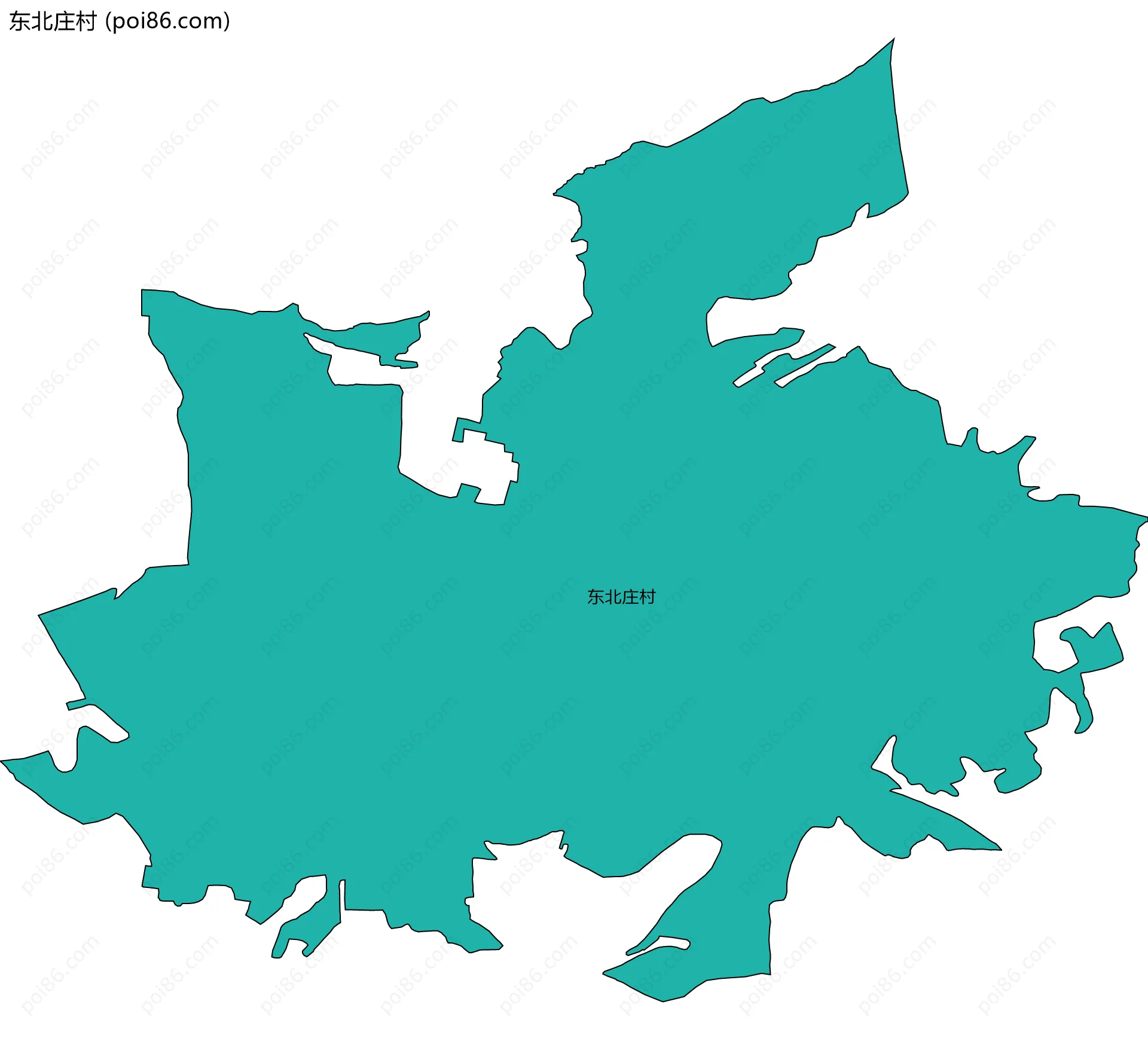 东北庄村边界地图