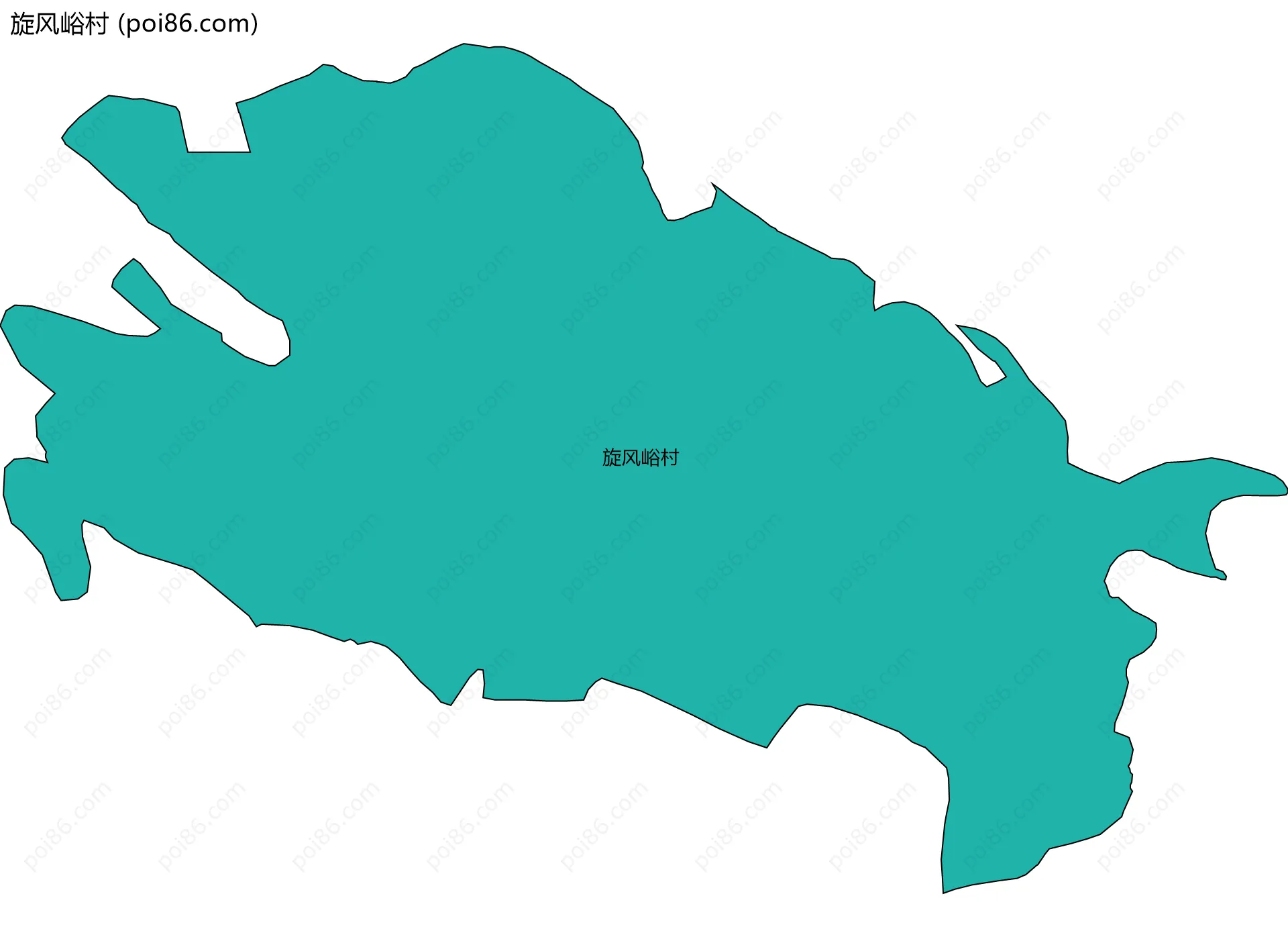 旋风峪村边界地图