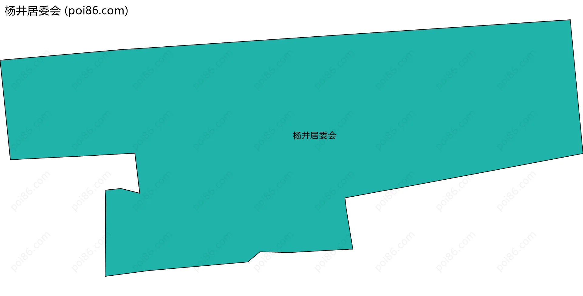 杨井居委会边界地图