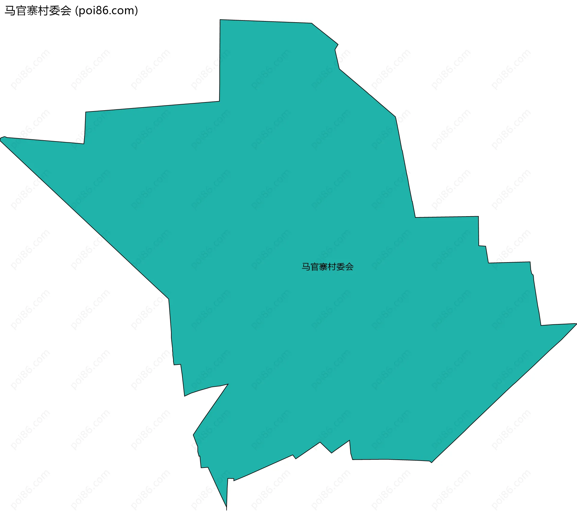 马官寨村委会边界地图