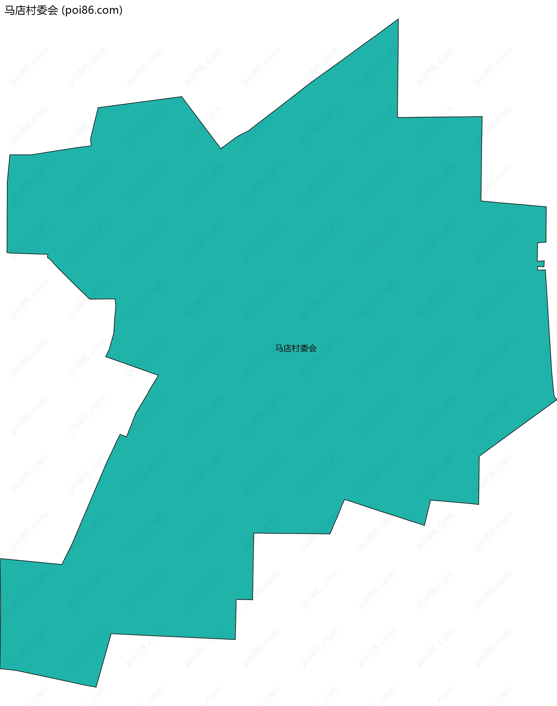 马店村委会边界地图