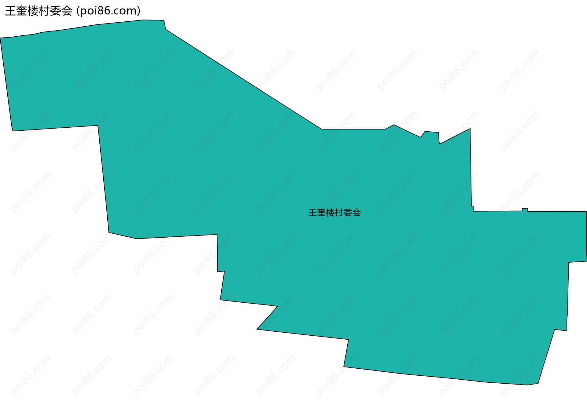 王奎楼村委会边界地图