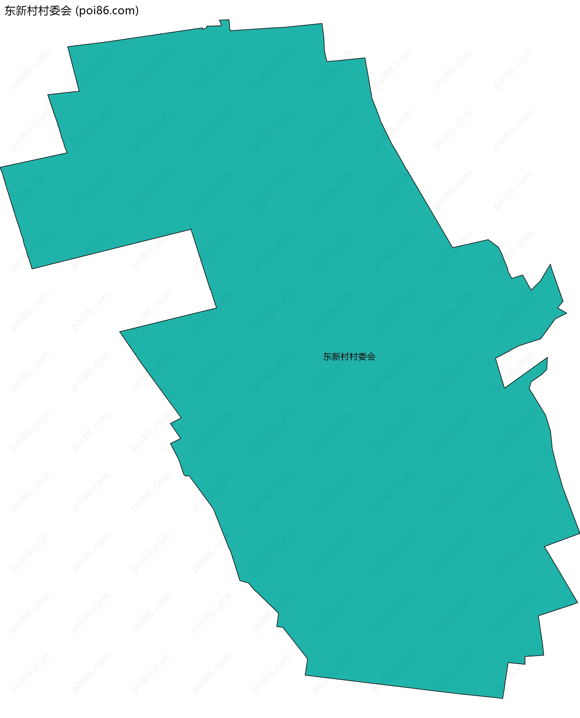 东新村村委会边界地图