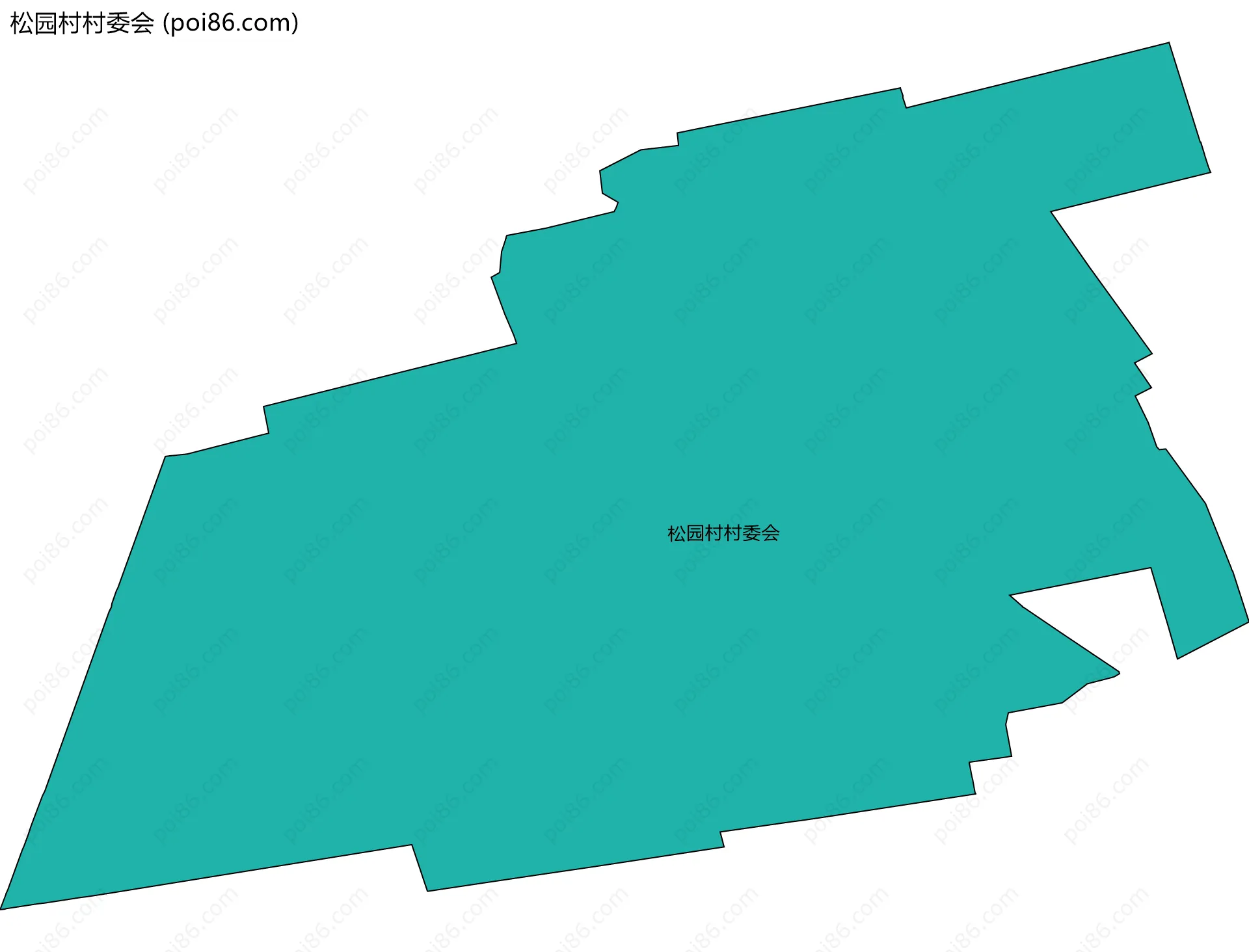 松园村村委会边界地图