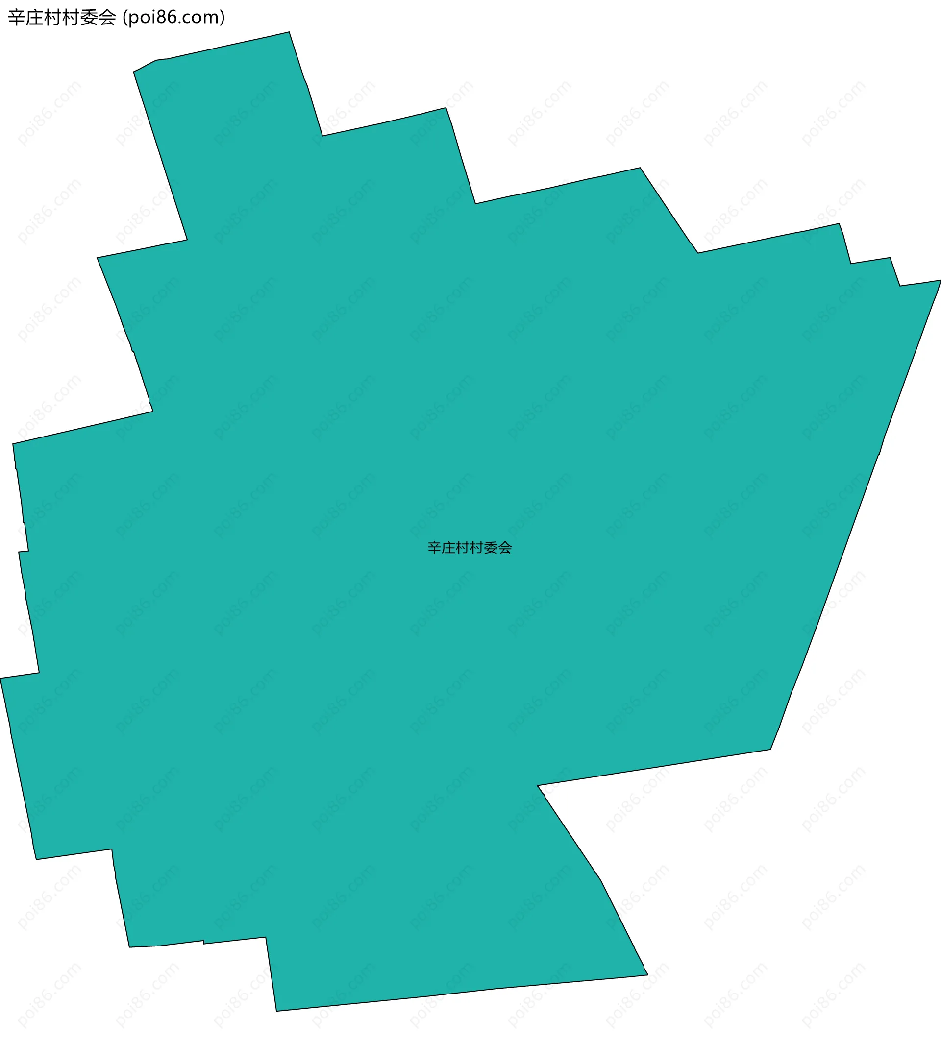 辛庄村村委会边界地图