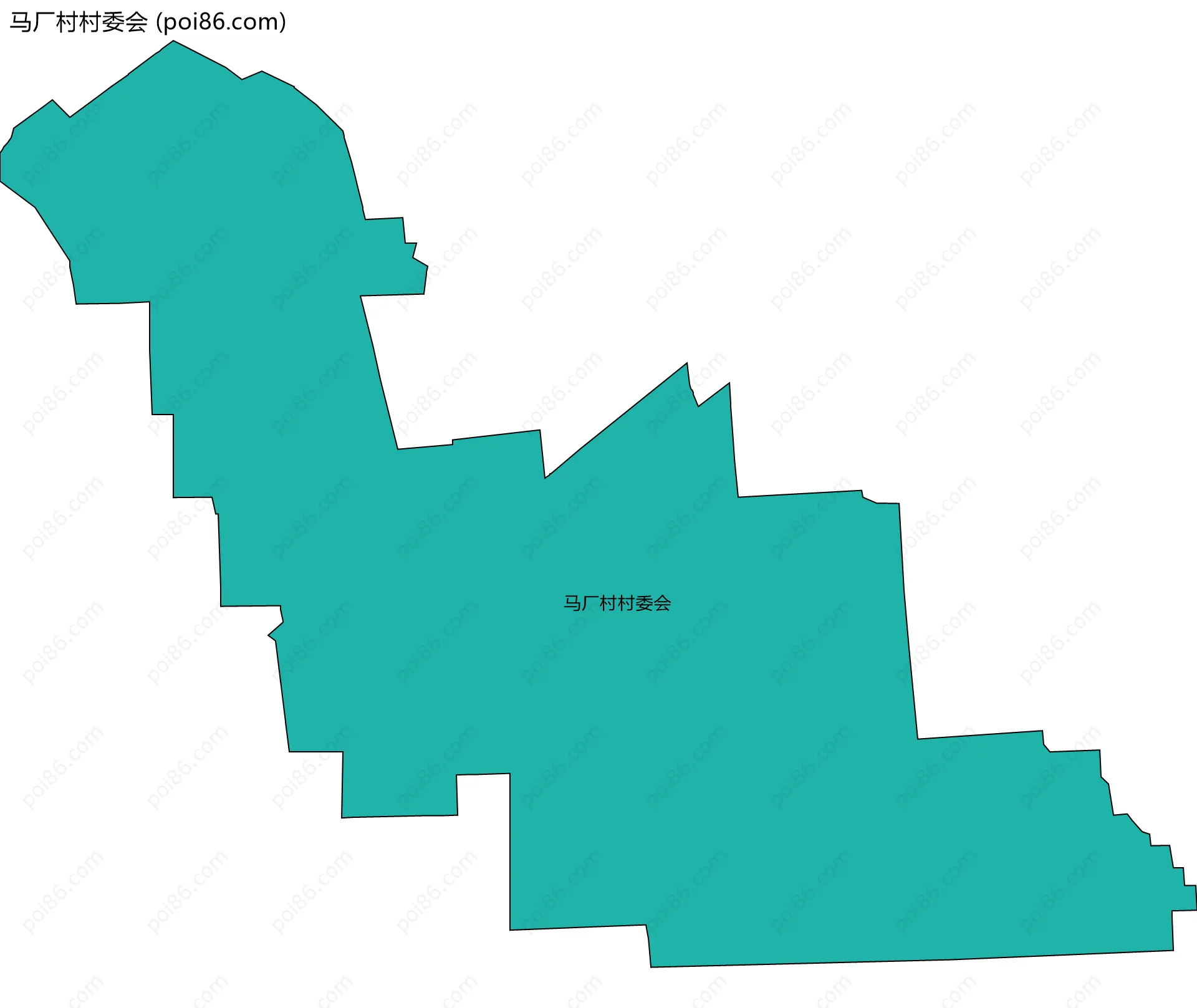 马厂村村委会边界地图