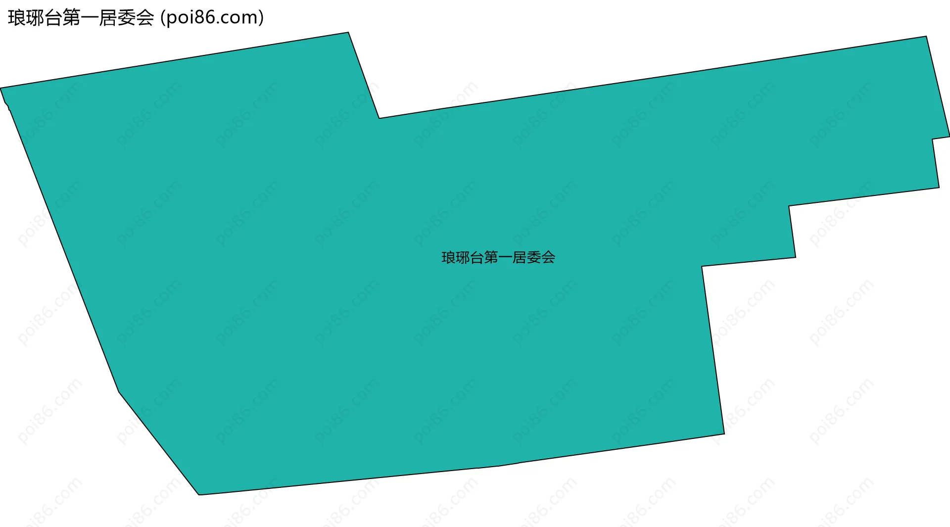 琅琊台第一居委会边界地图