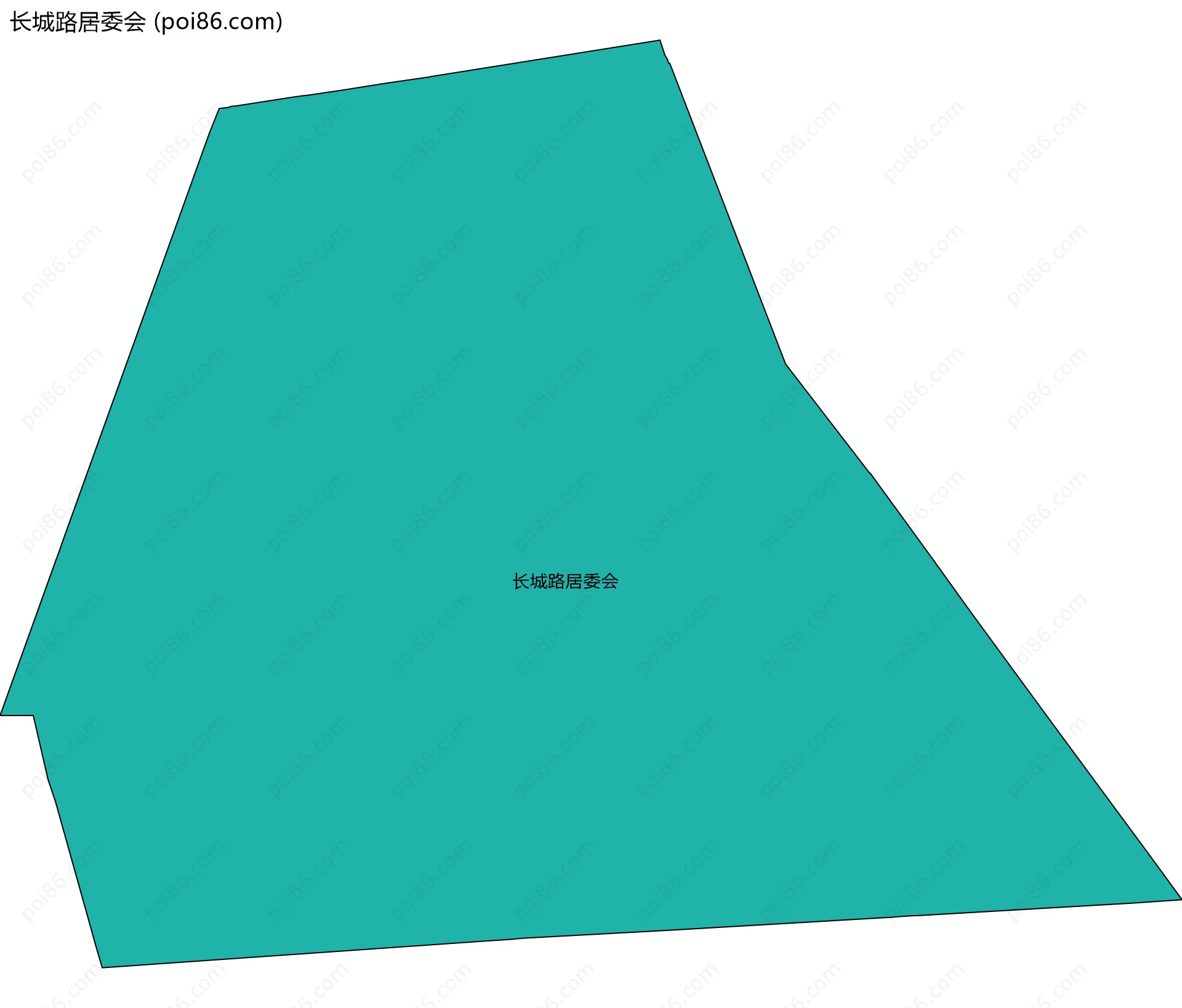 长城路居委会边界地图