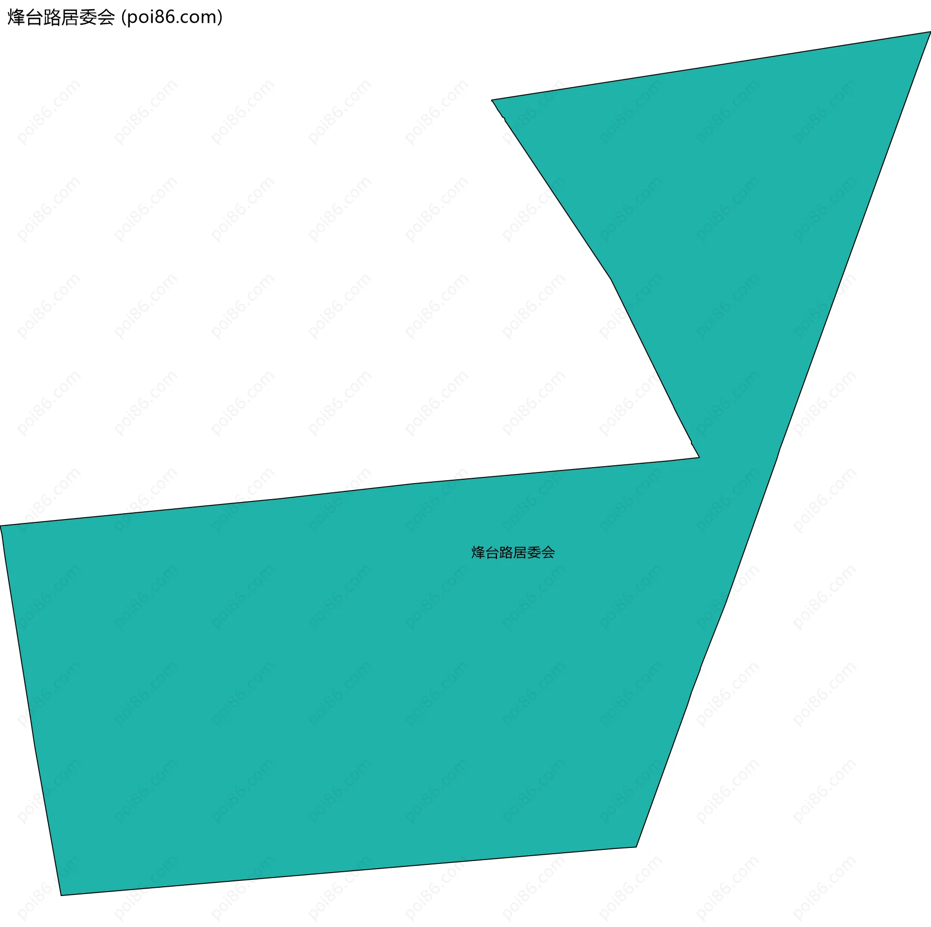 烽台路居委会边界地图