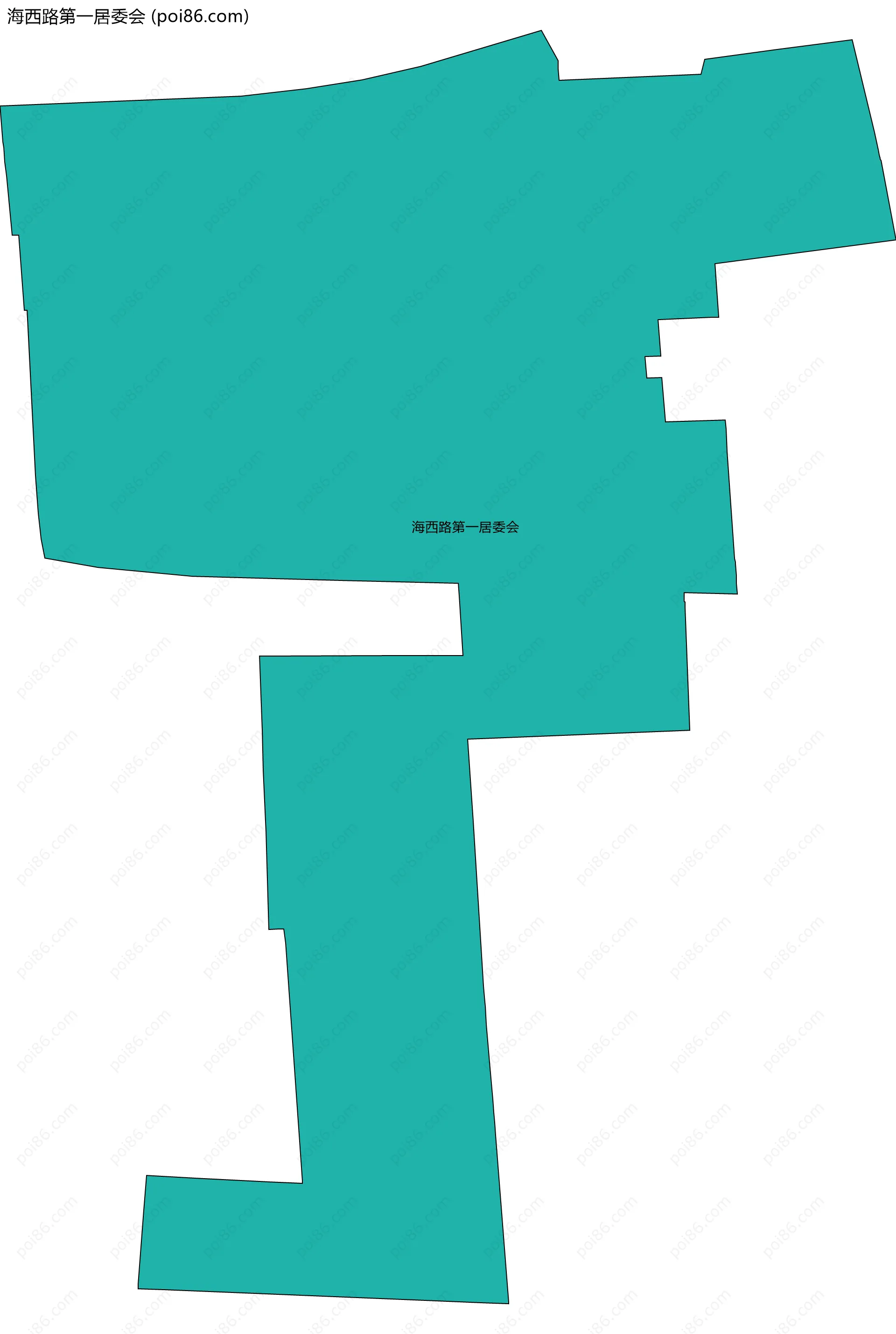 海西路第一居委会边界地图