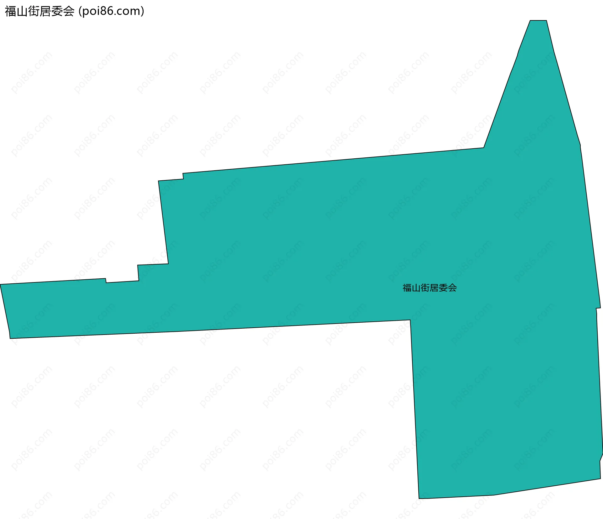 福山街居委会边界地图