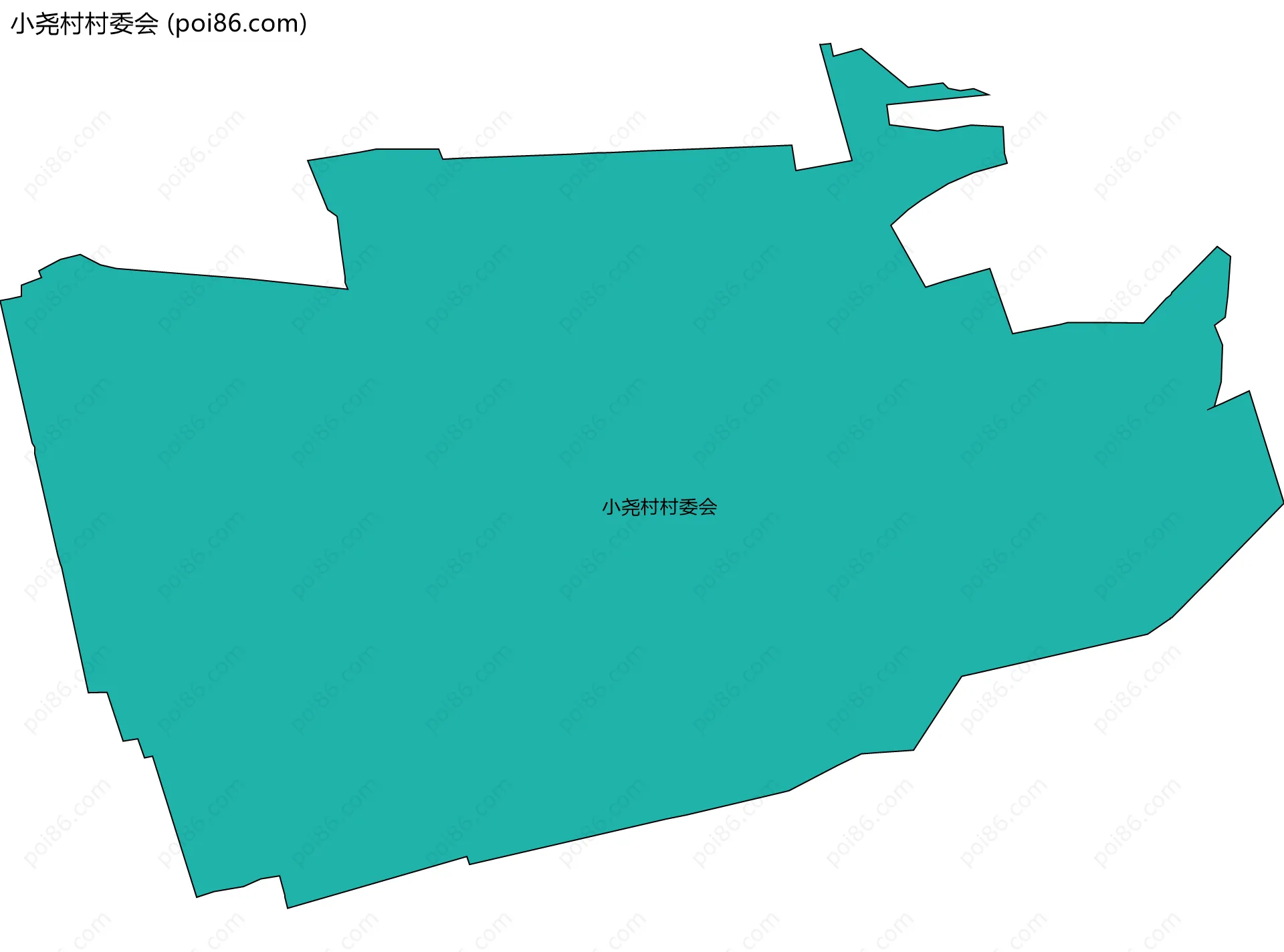 小尧村村委会边界地图