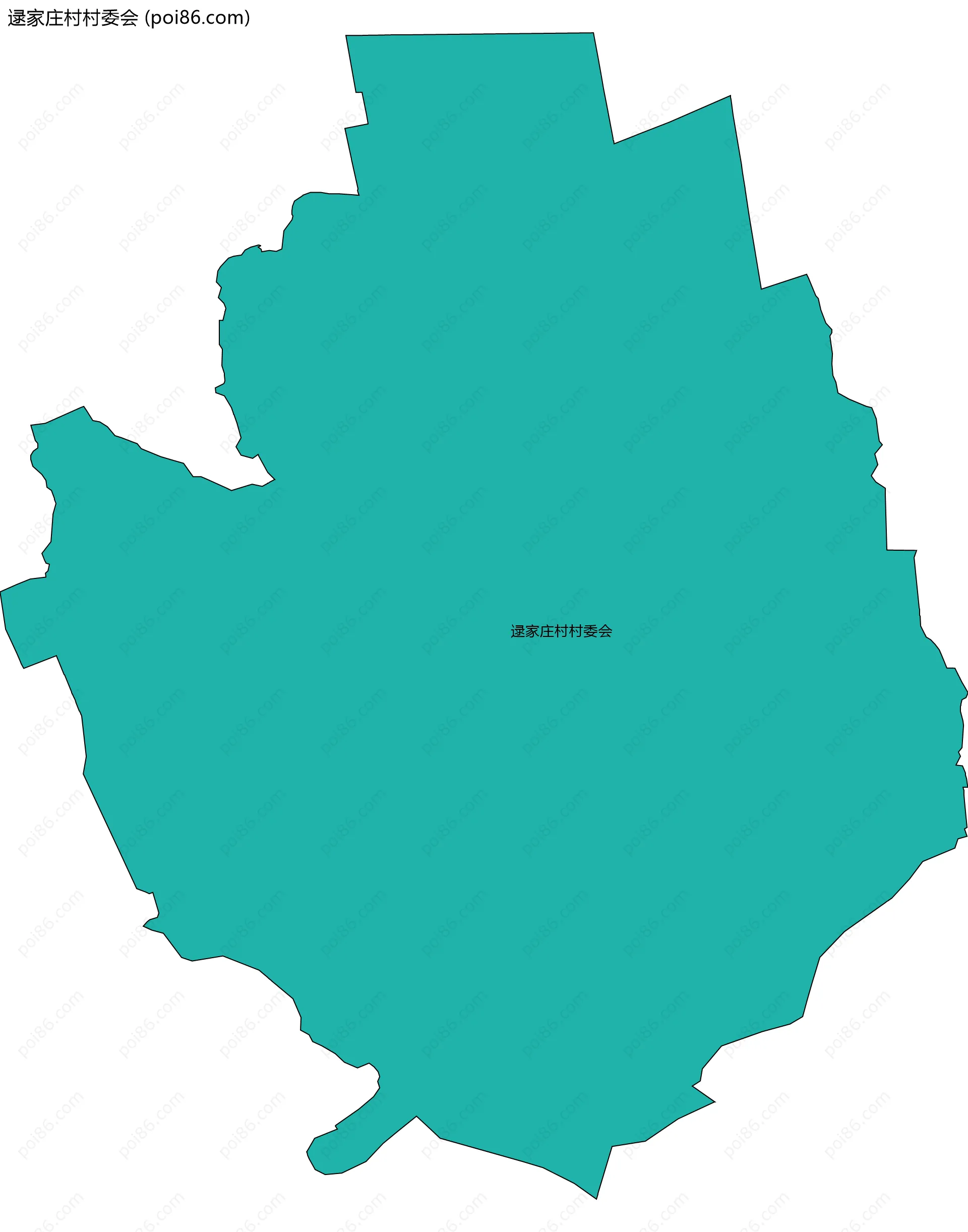 逯家庄村村委会边界地图