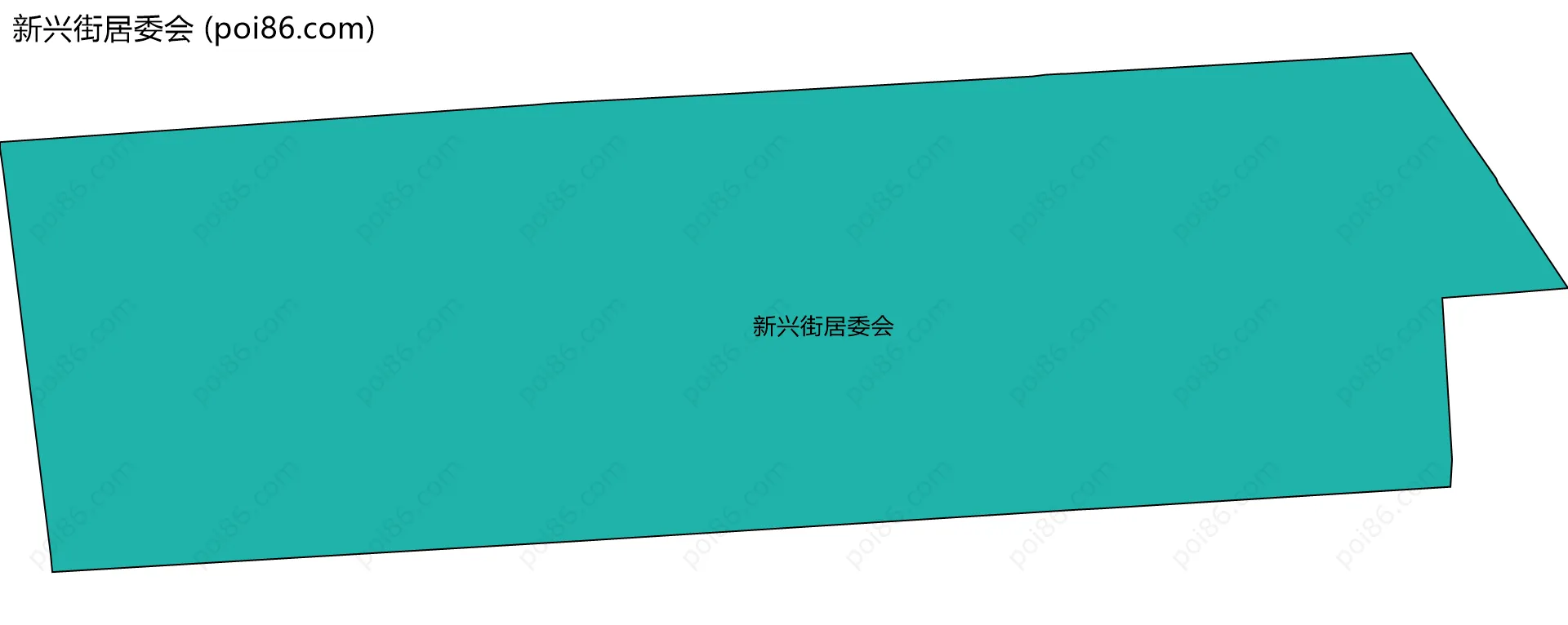 新兴街居委会边界地图