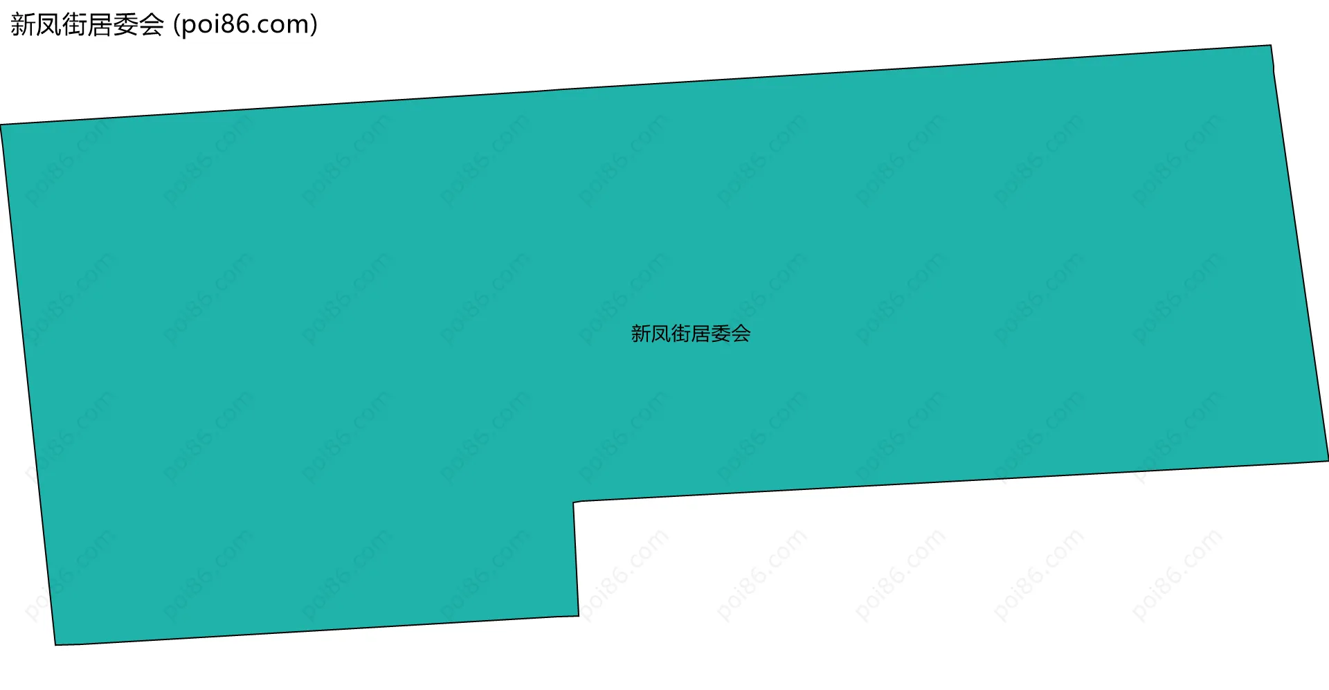 新凤街居委会边界地图