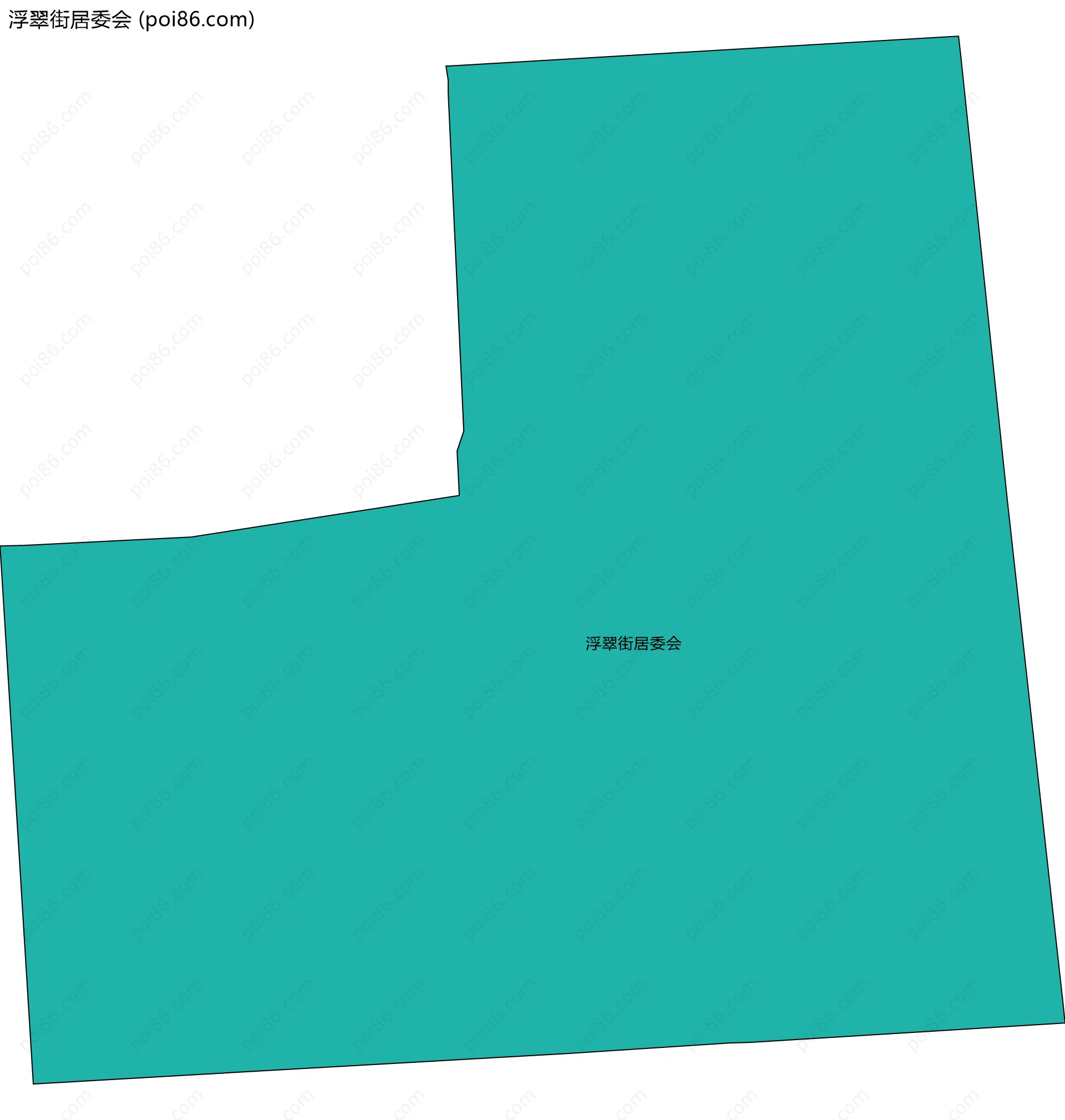 浮翠街居委会边界地图