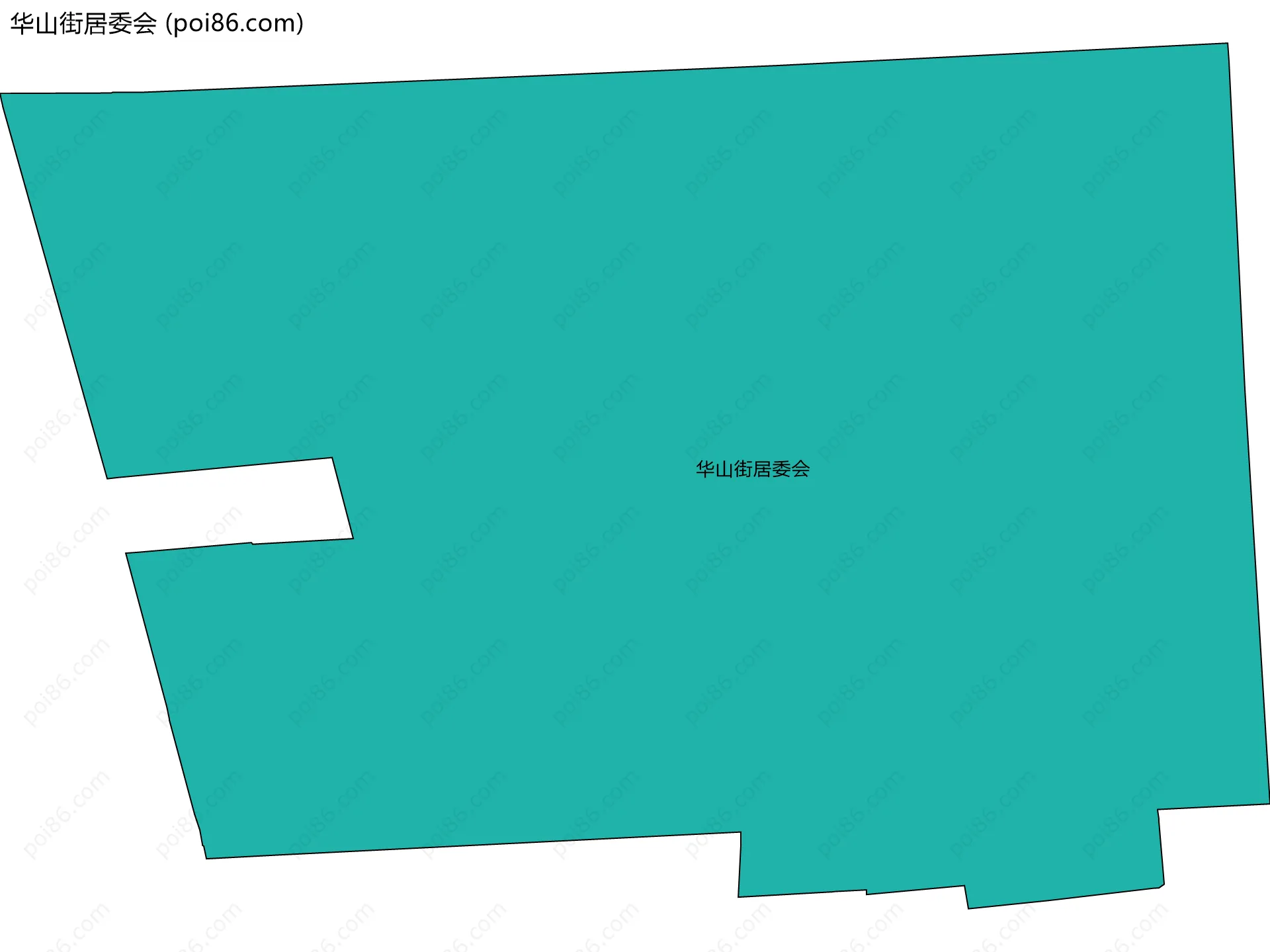 华山街居委会边界地图