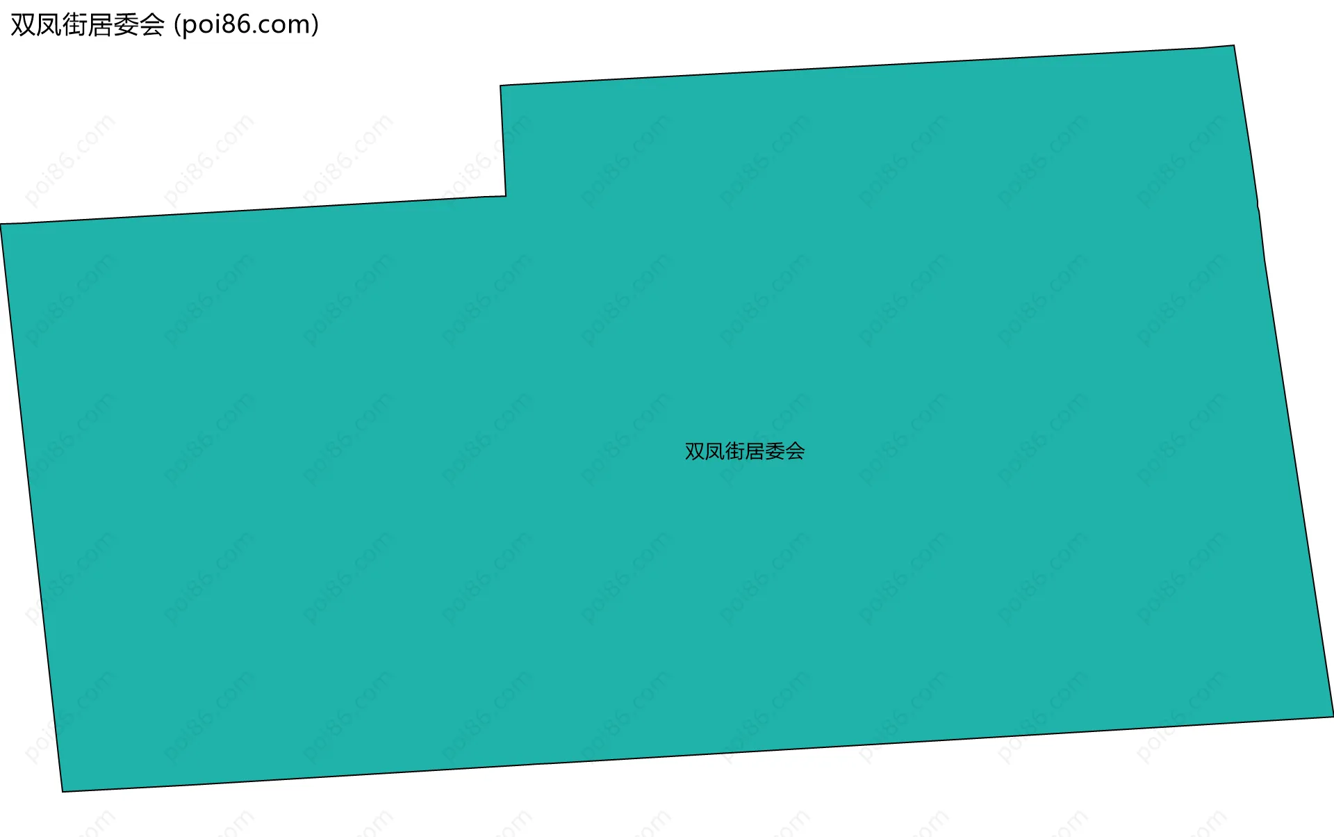 双凤街居委会边界地图