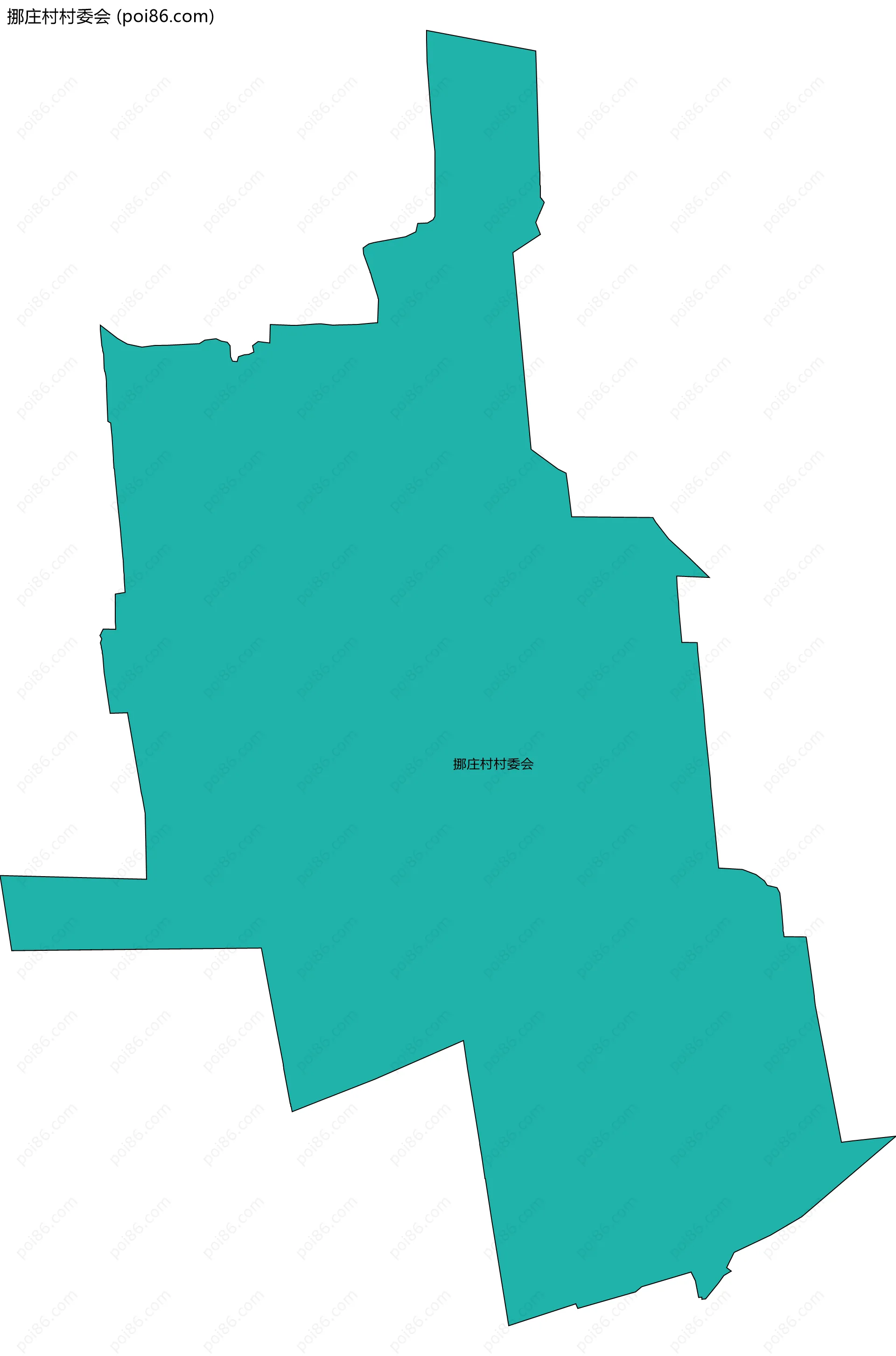 挪庄村村委会边界地图