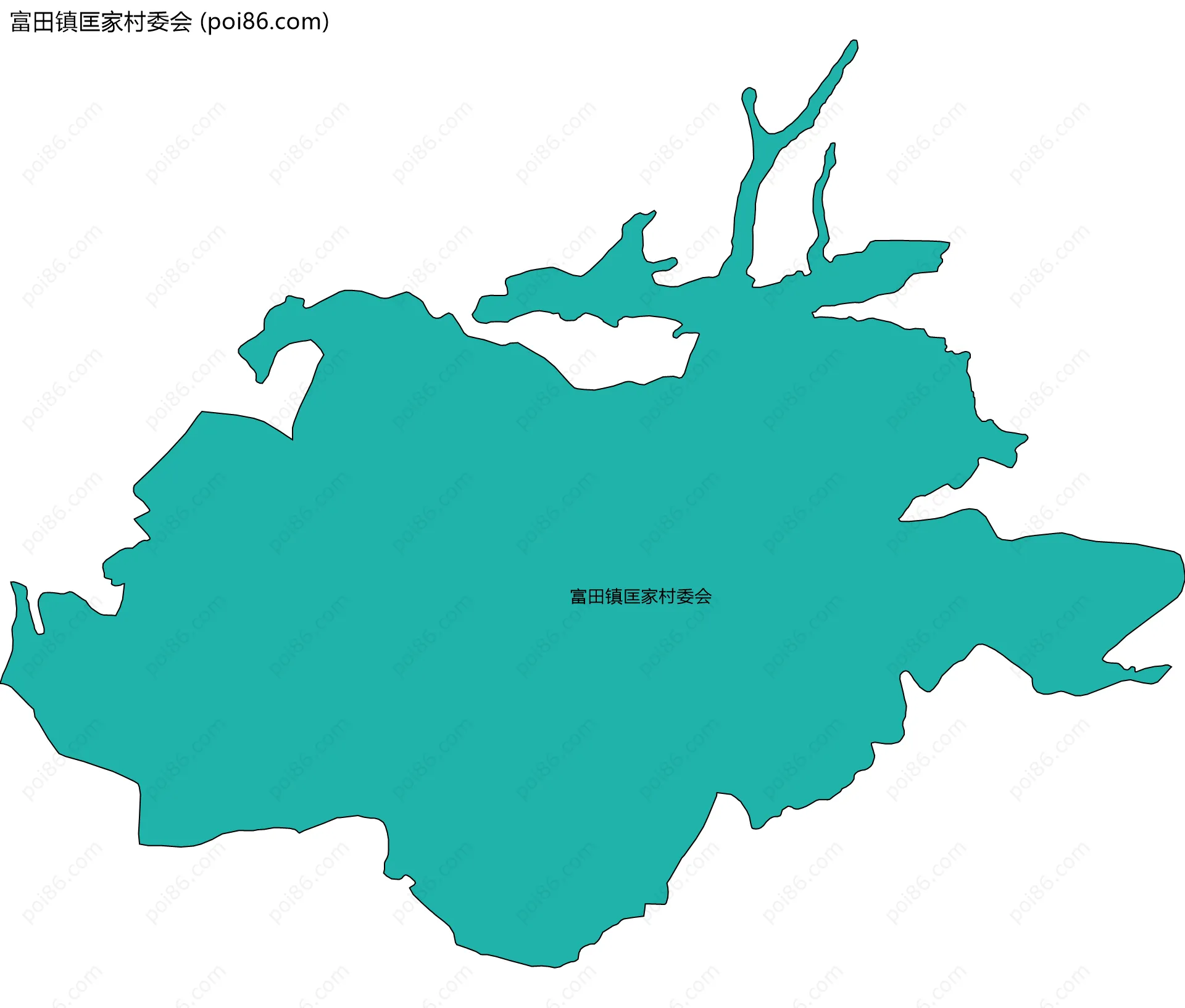 富田镇匡家村委会边界地图