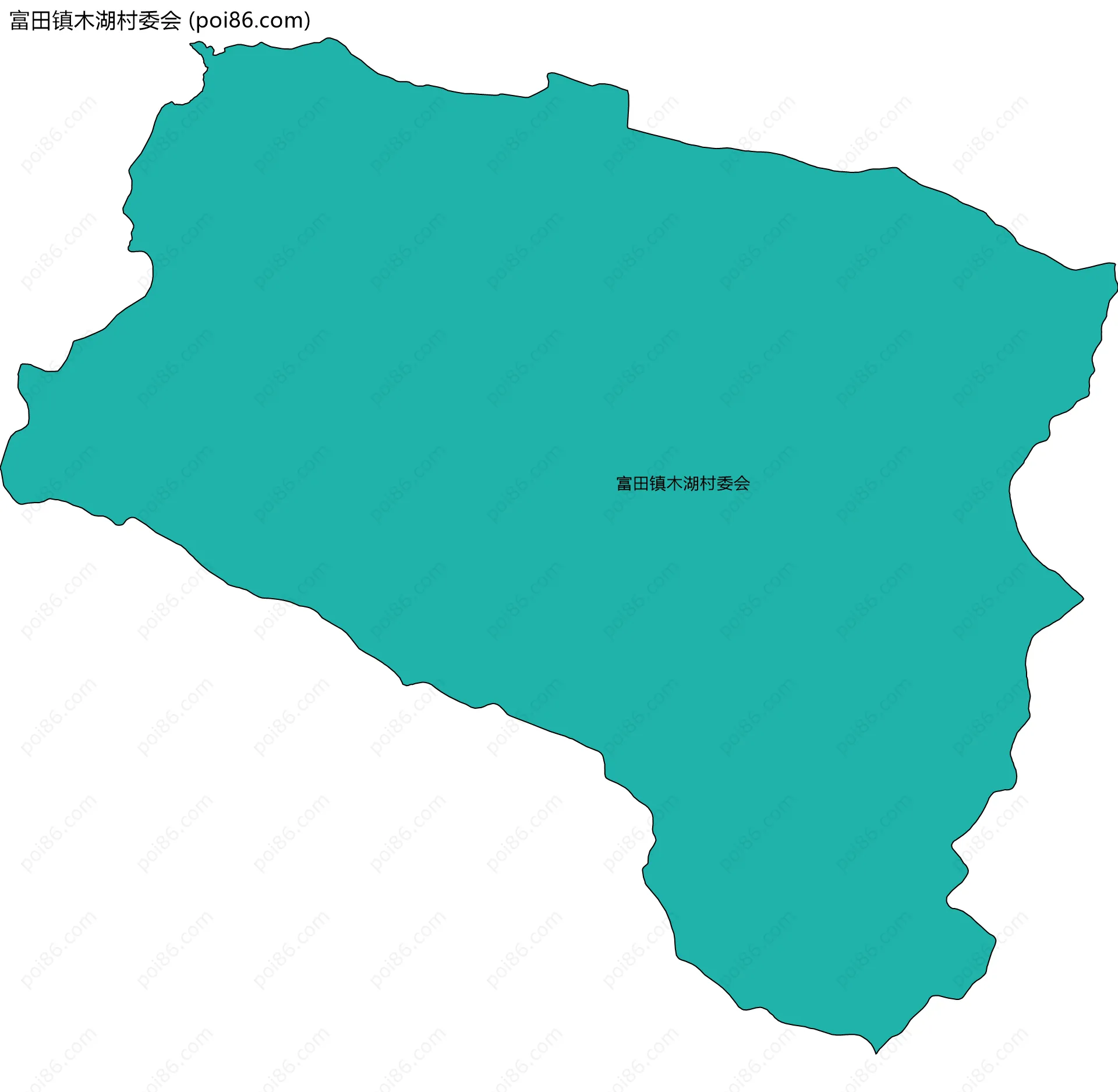 富田镇木湖村委会边界地图