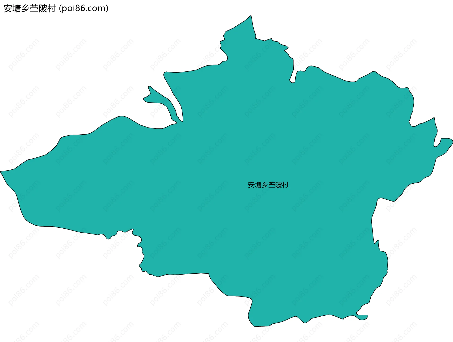 安塘乡苎陂村边界地图