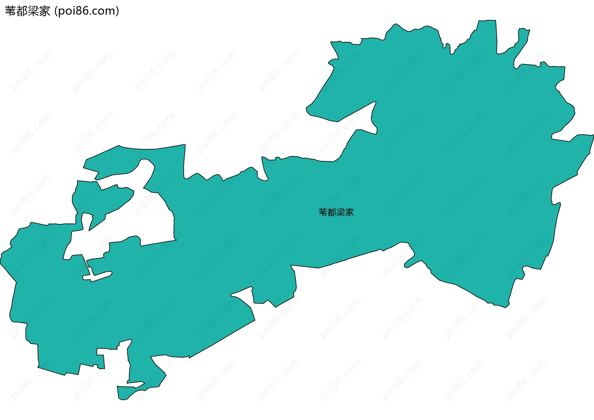 苇都梁家边界地图