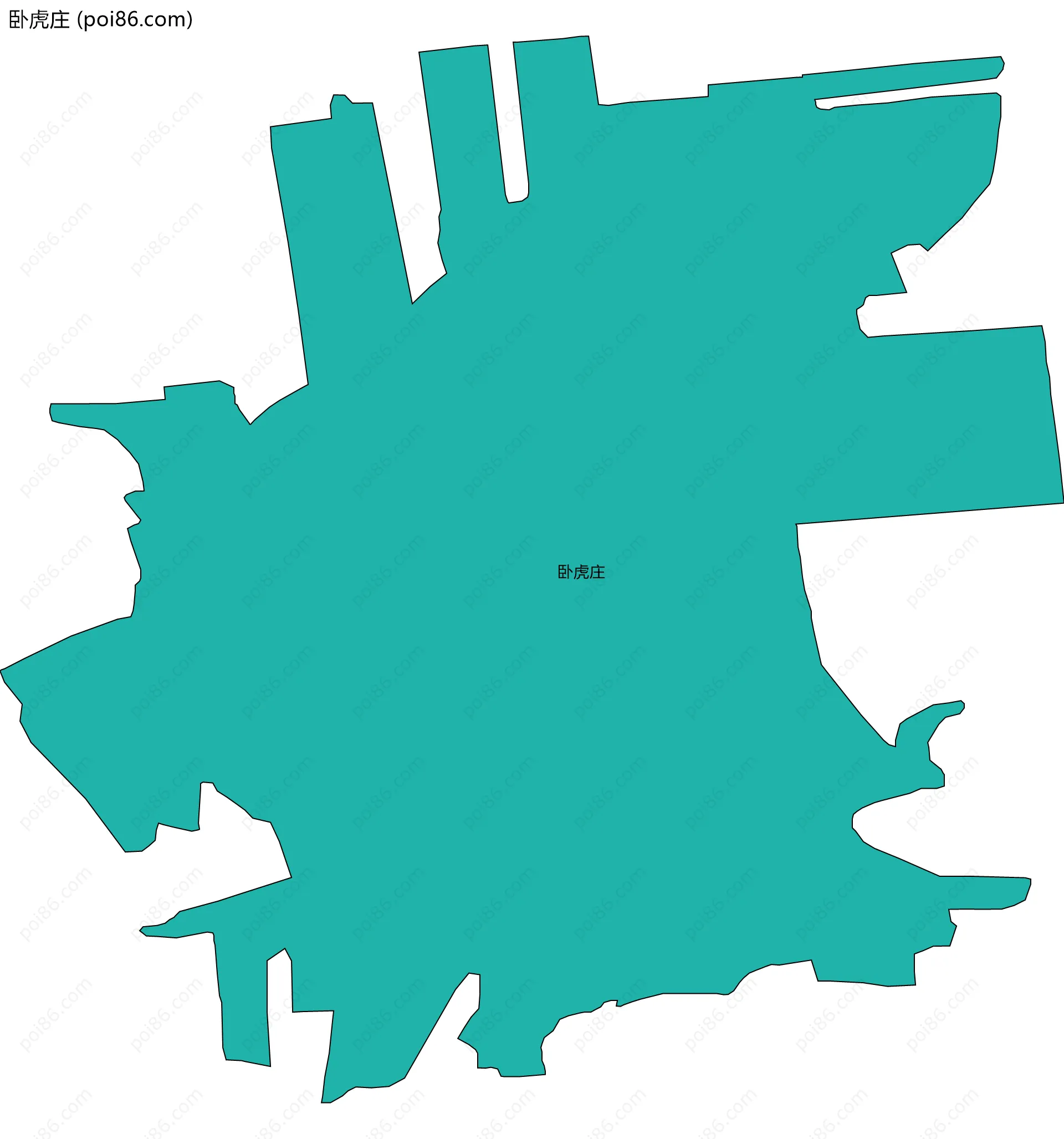 卧虎庄边界地图