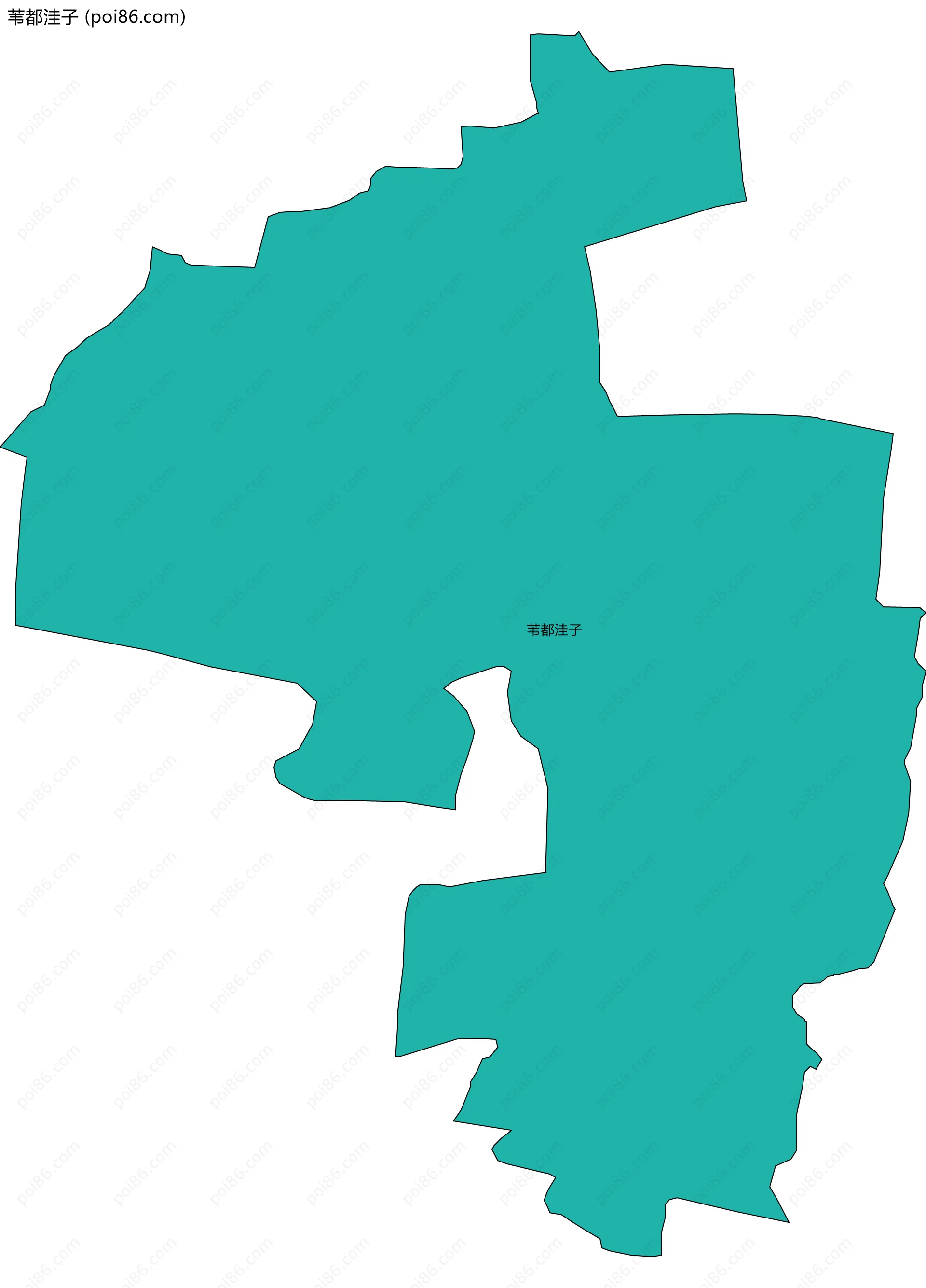 苇都洼子边界地图