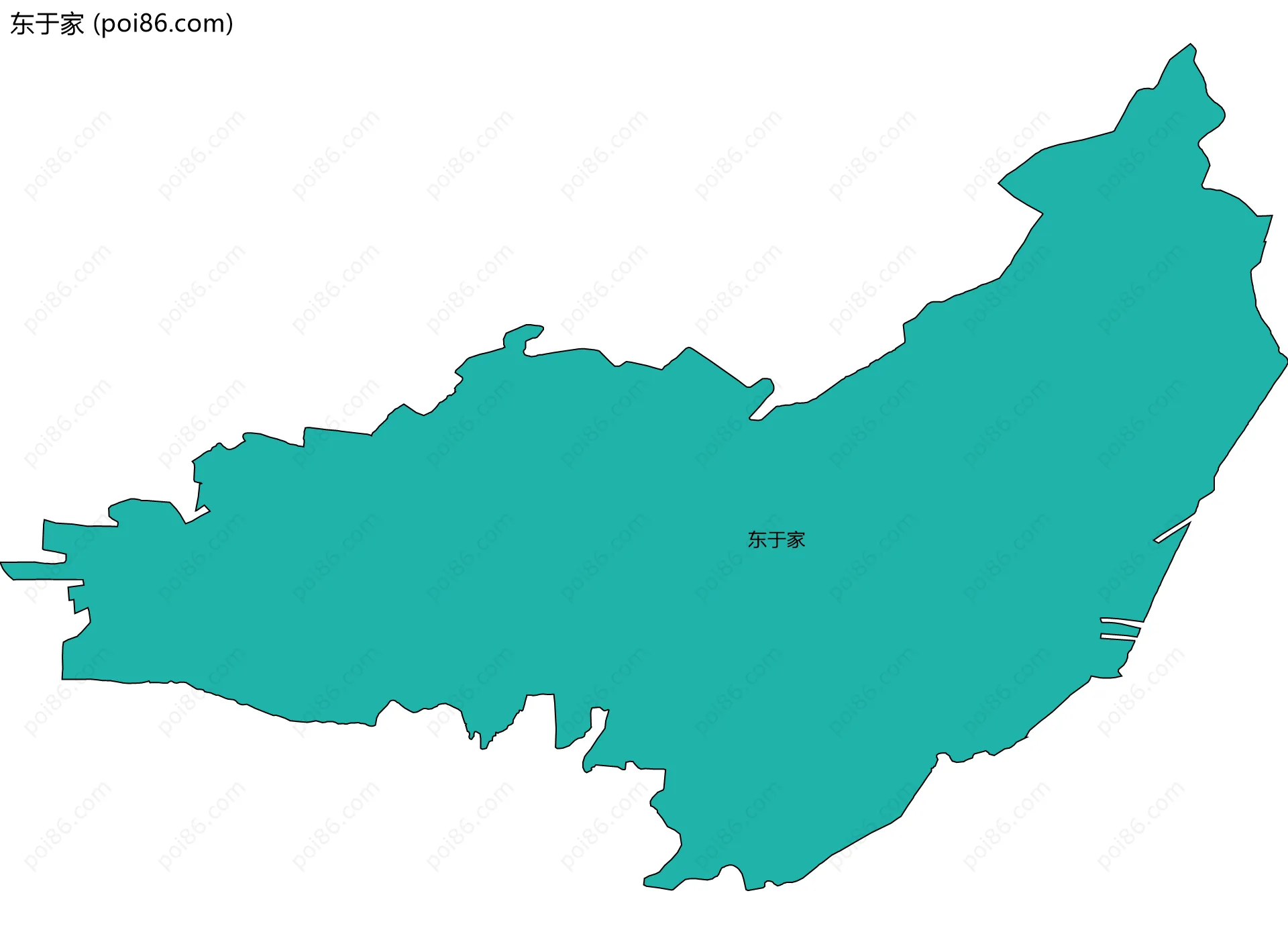 东于家边界地图