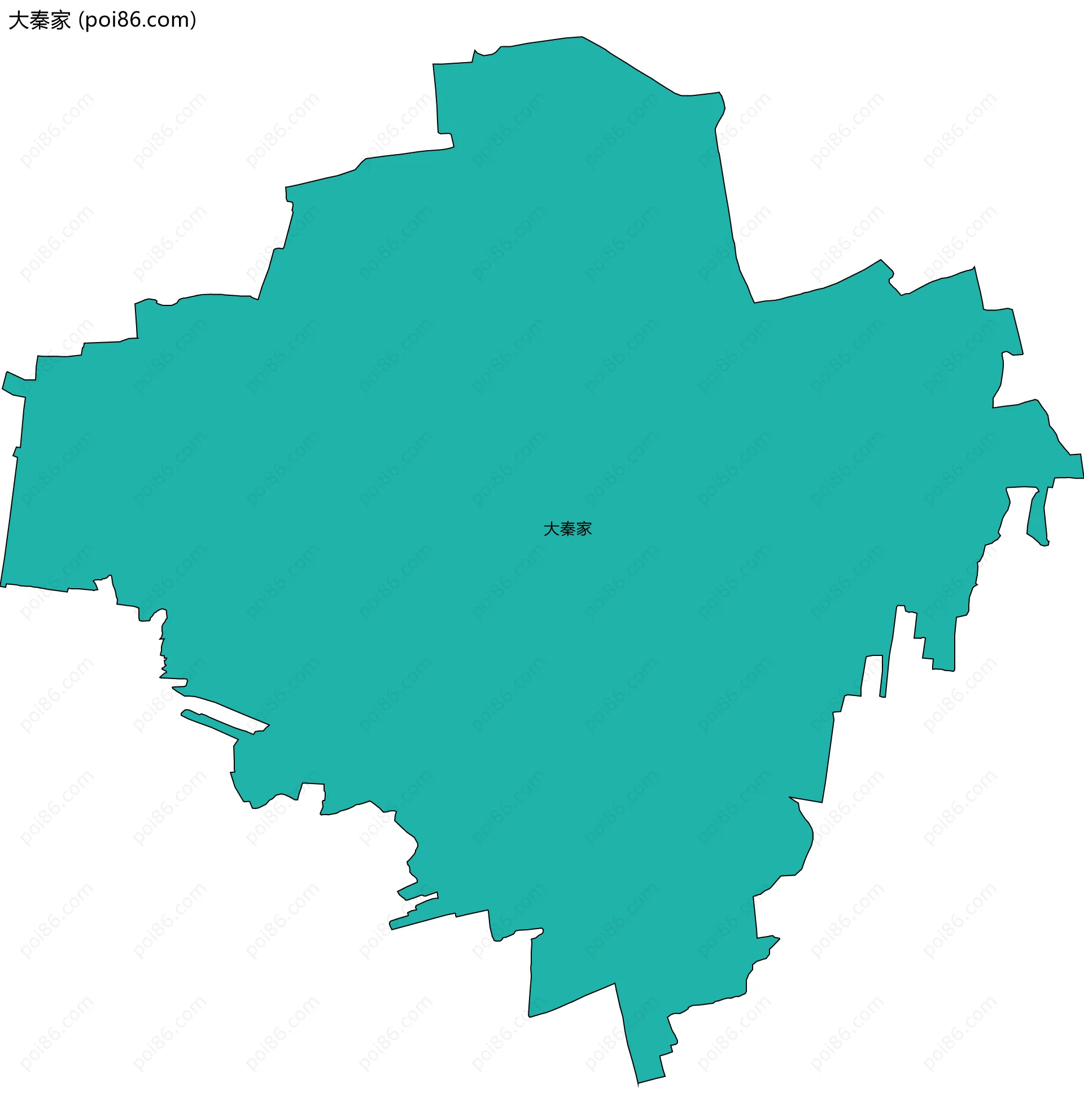 大秦家边界地图