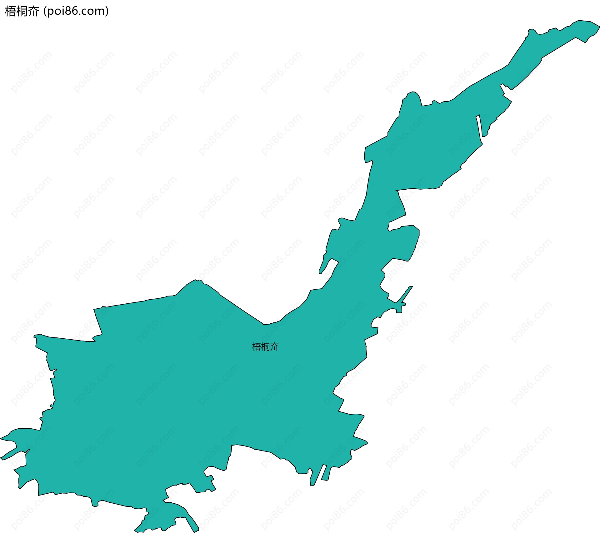 梧桐夼边界地图