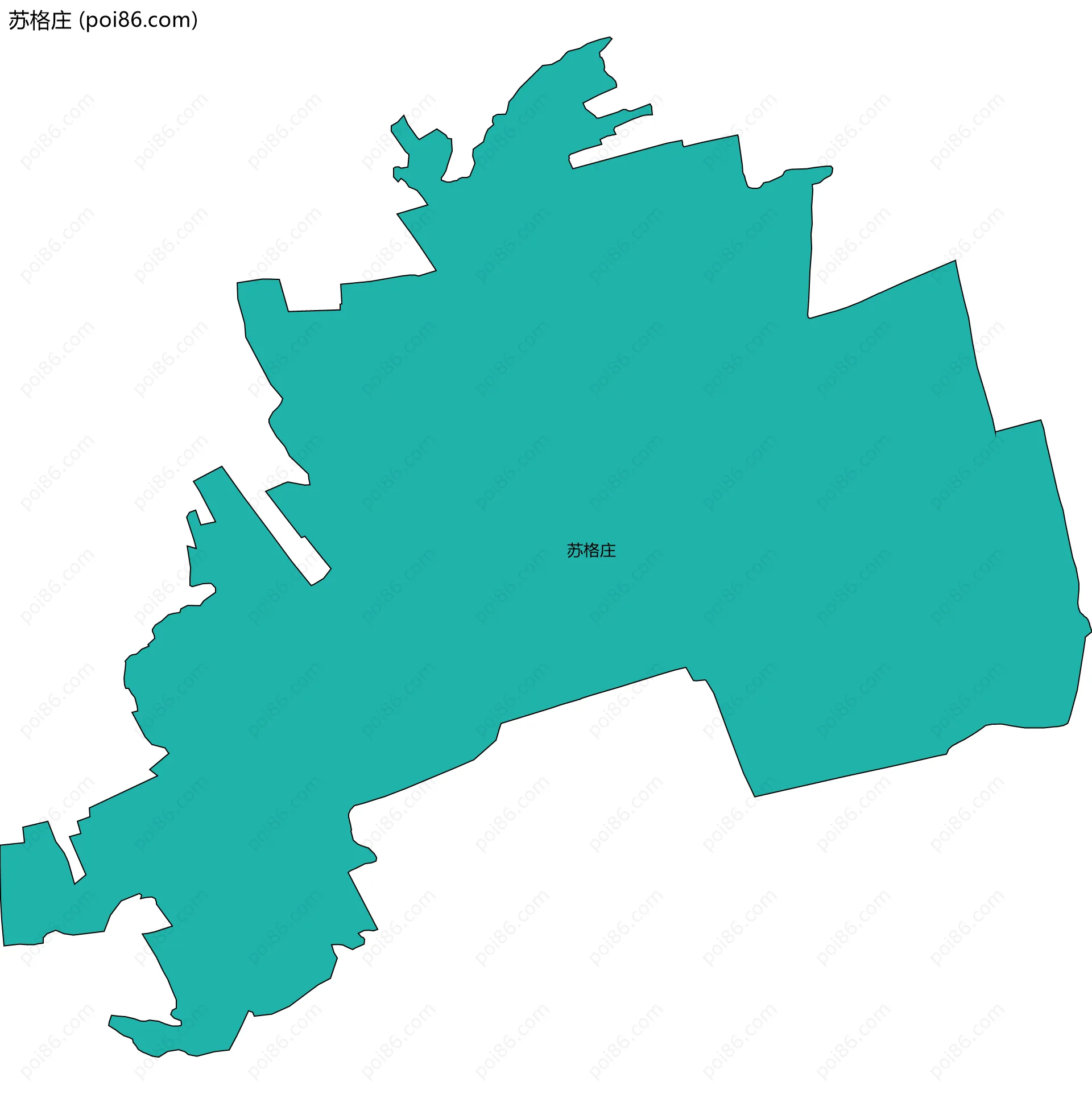 苏格庄边界地图