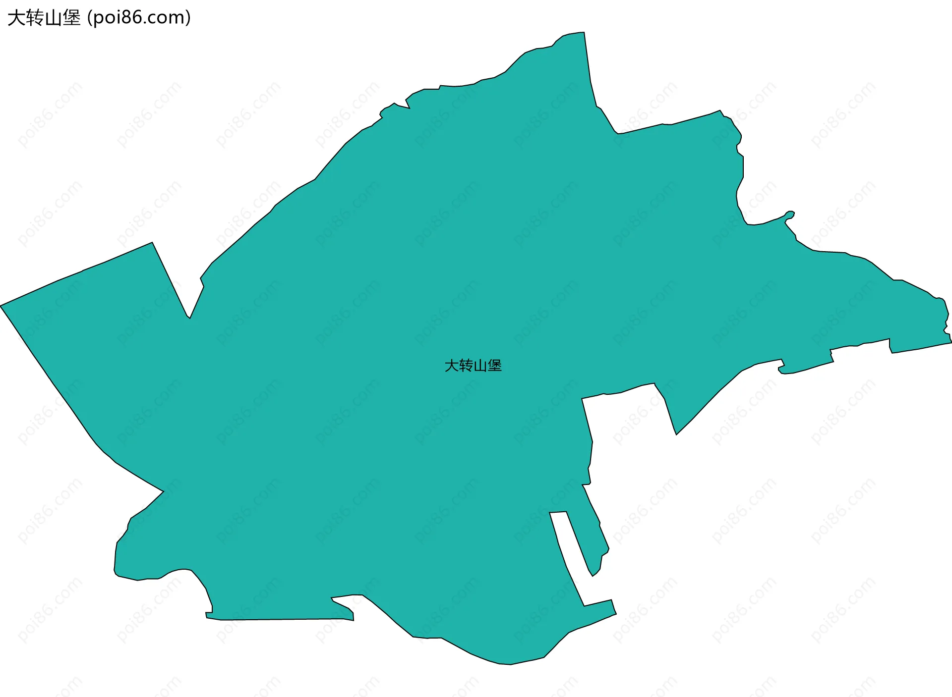 大转山堡边界地图