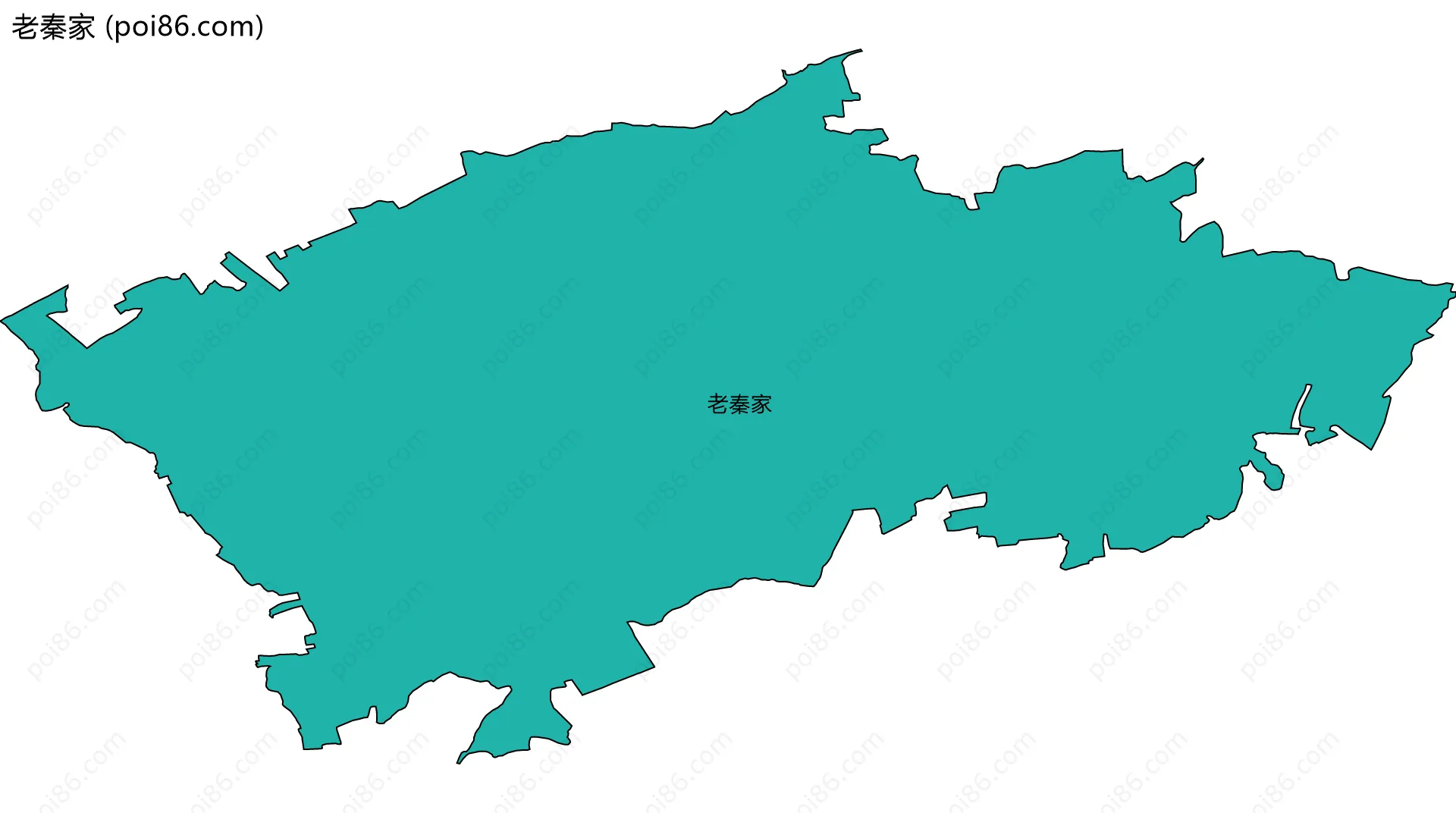 老秦家边界地图