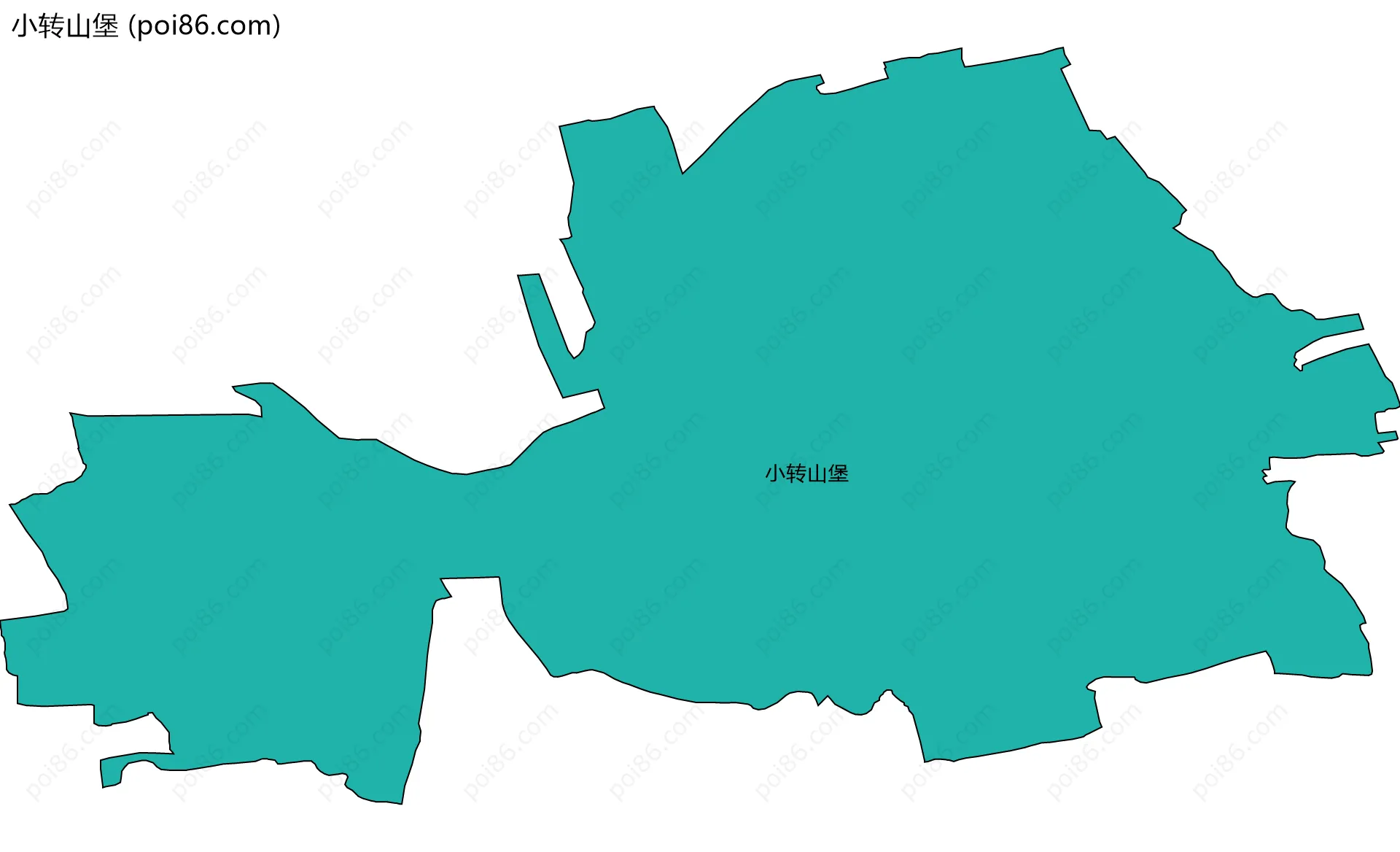 小转山堡边界地图