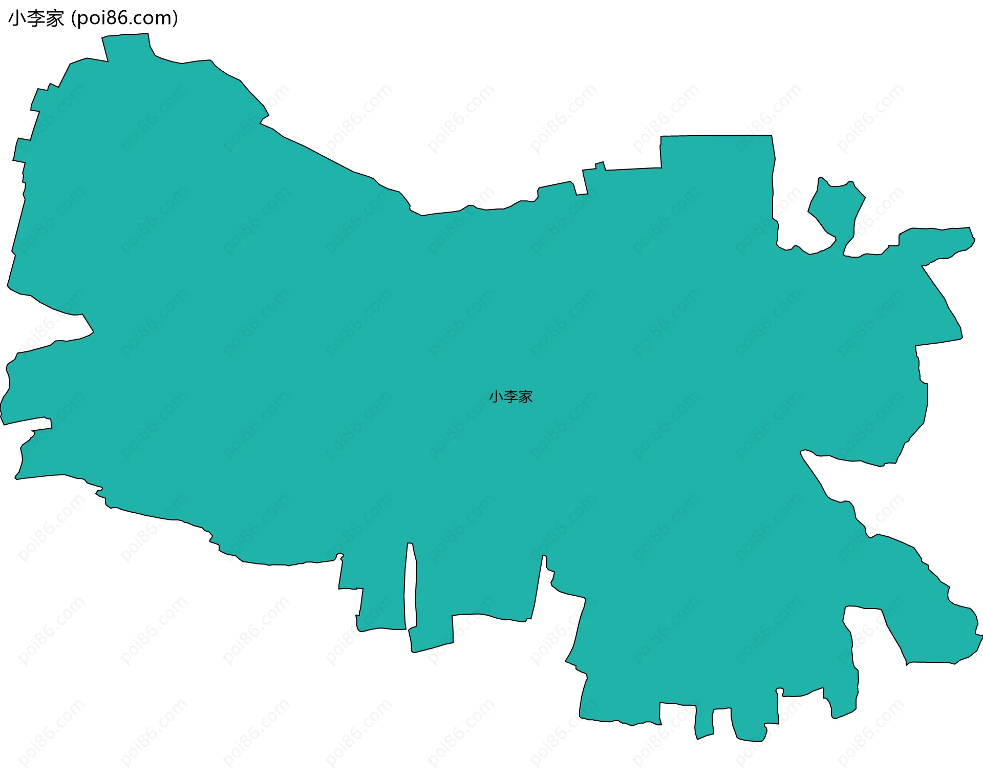 小李家边界地图