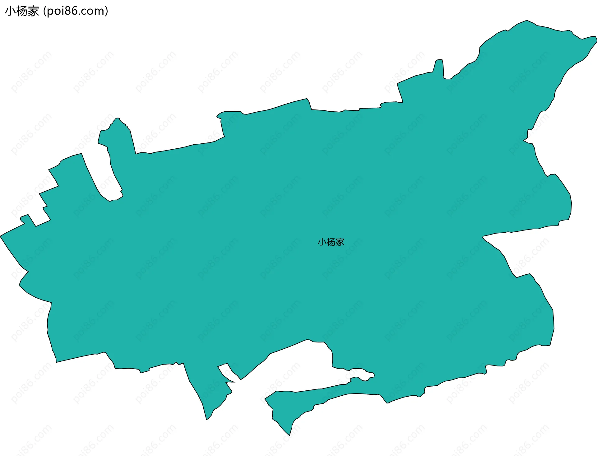 小杨家边界地图