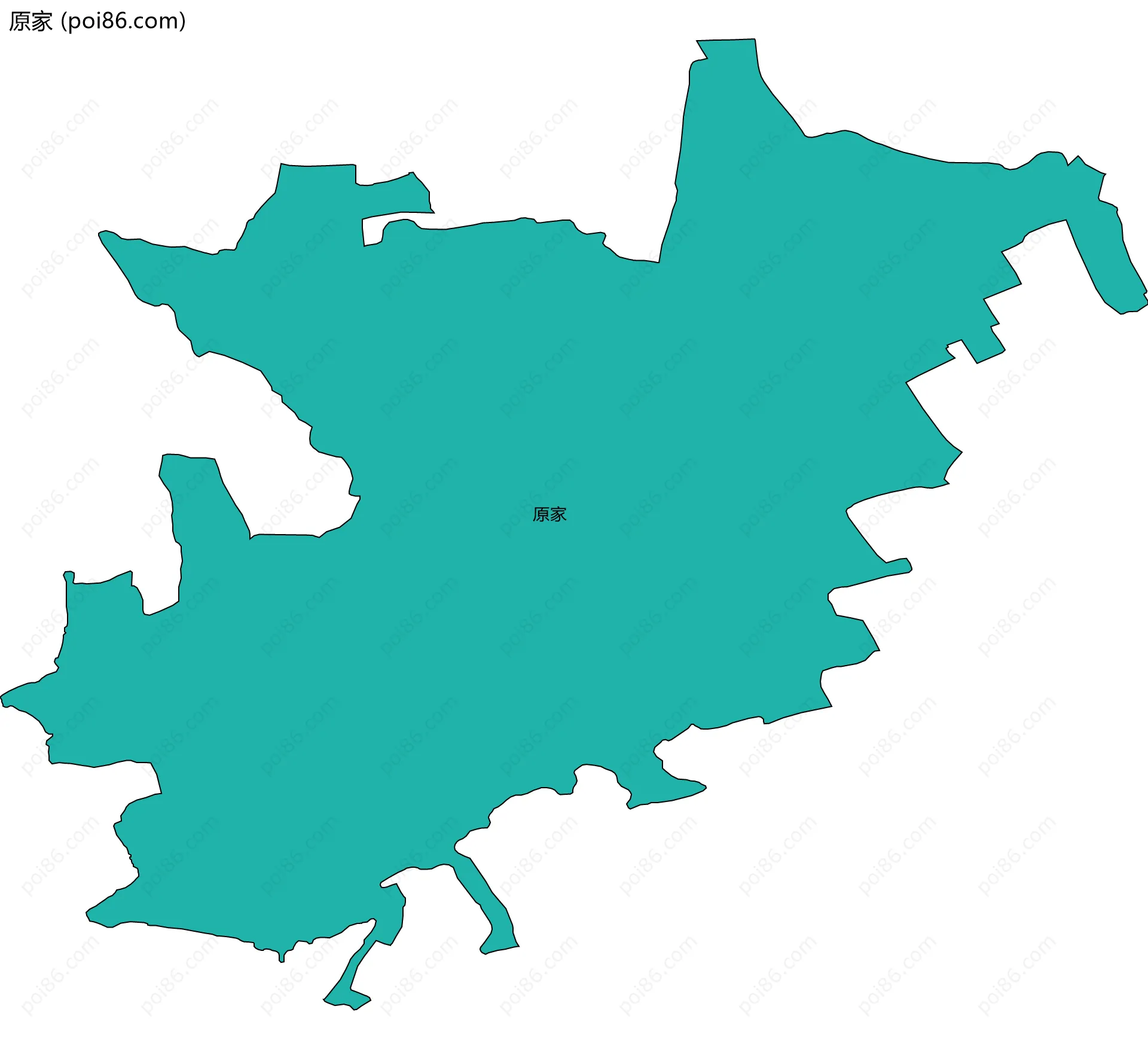 原家边界地图