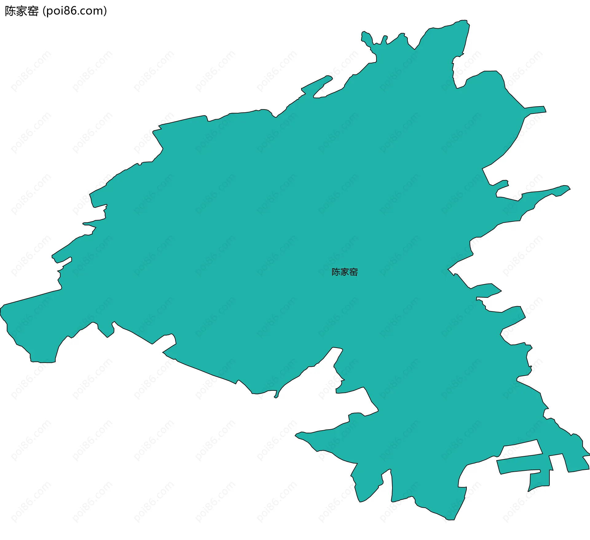 陈家窑边界地图