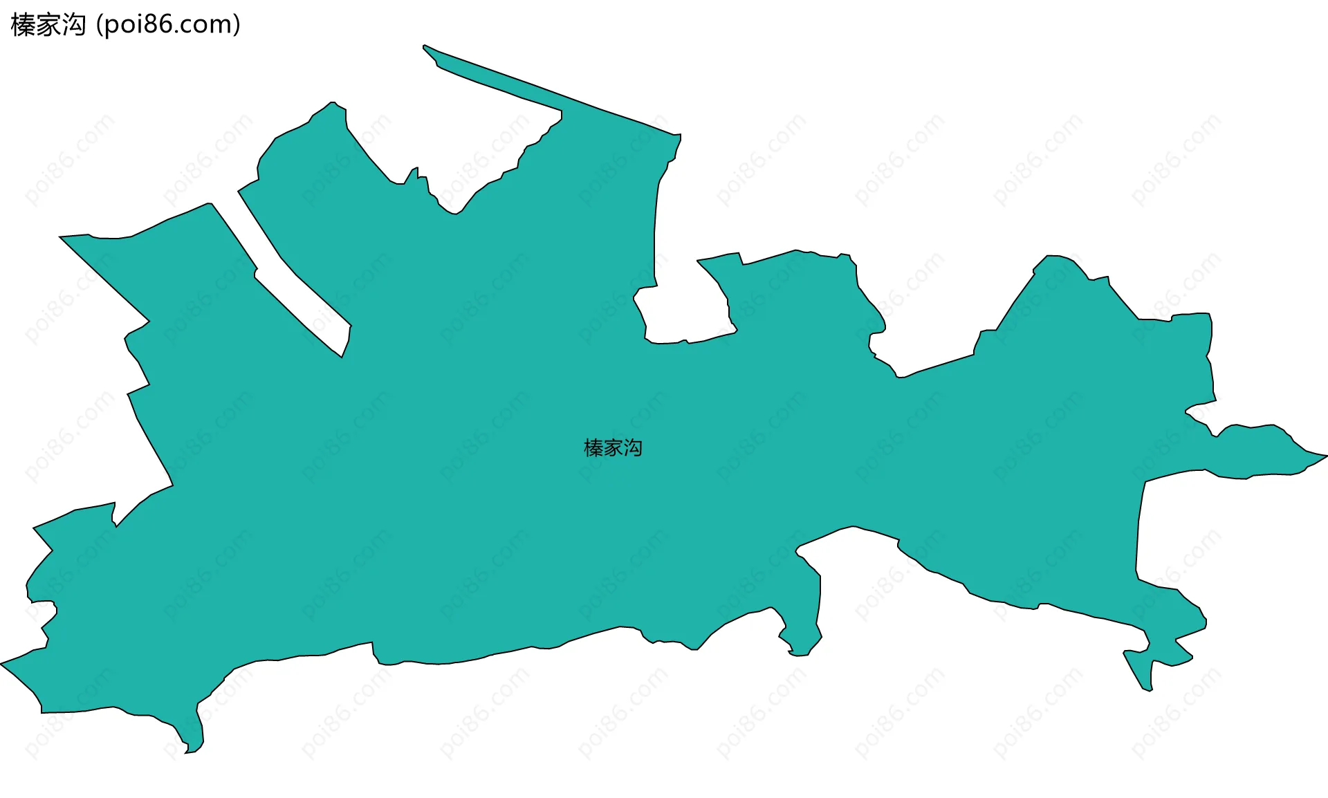 榛家沟边界地图