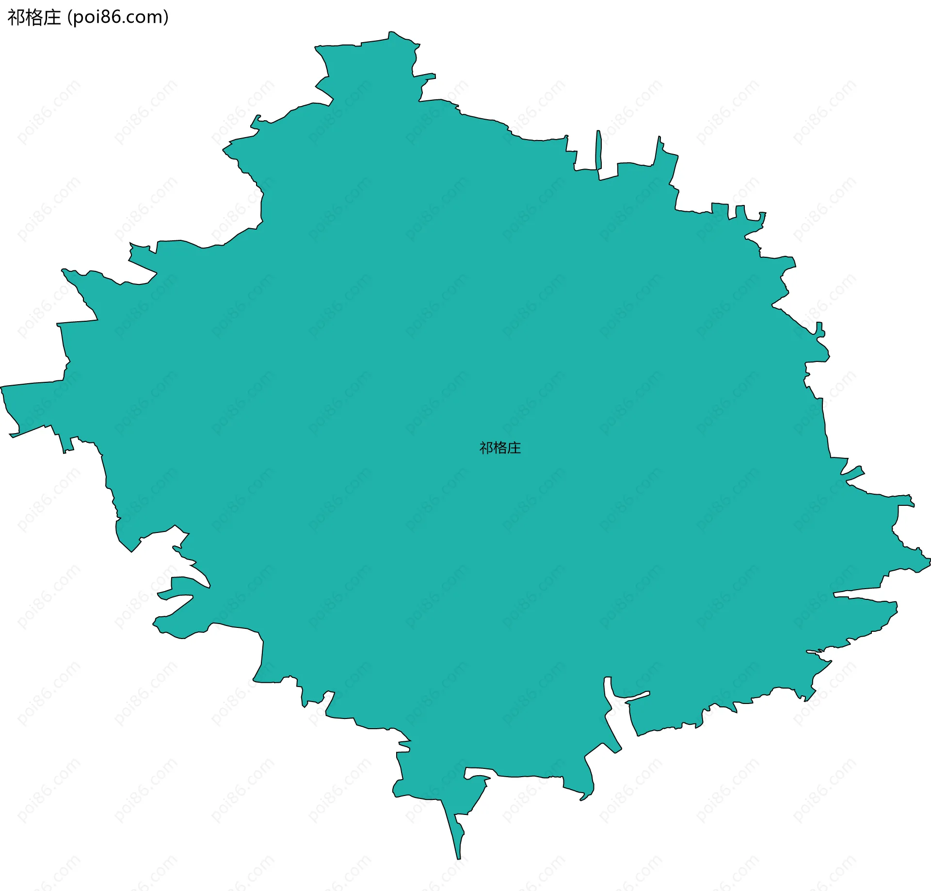 祁格庄边界地图