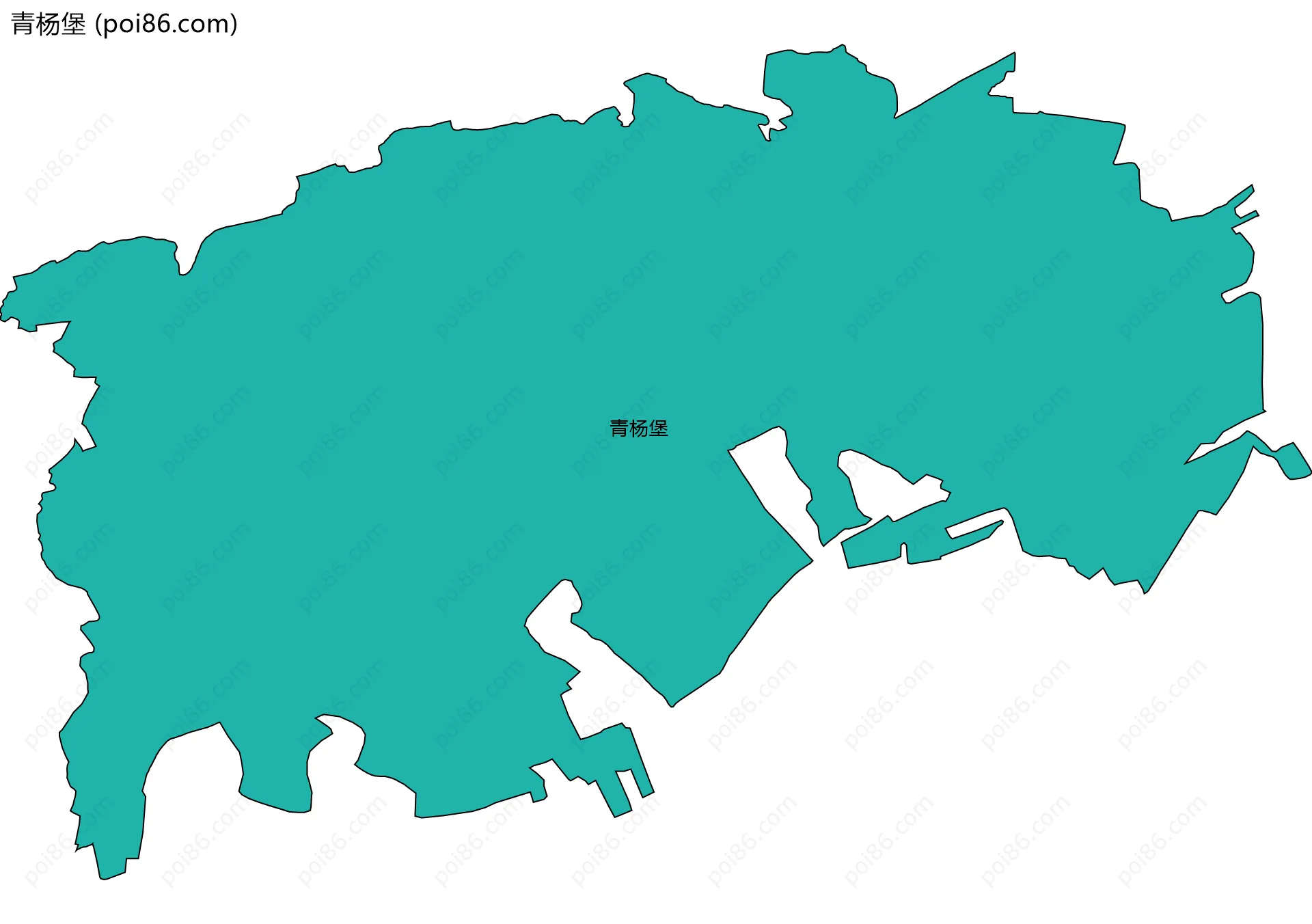 青杨堡边界地图