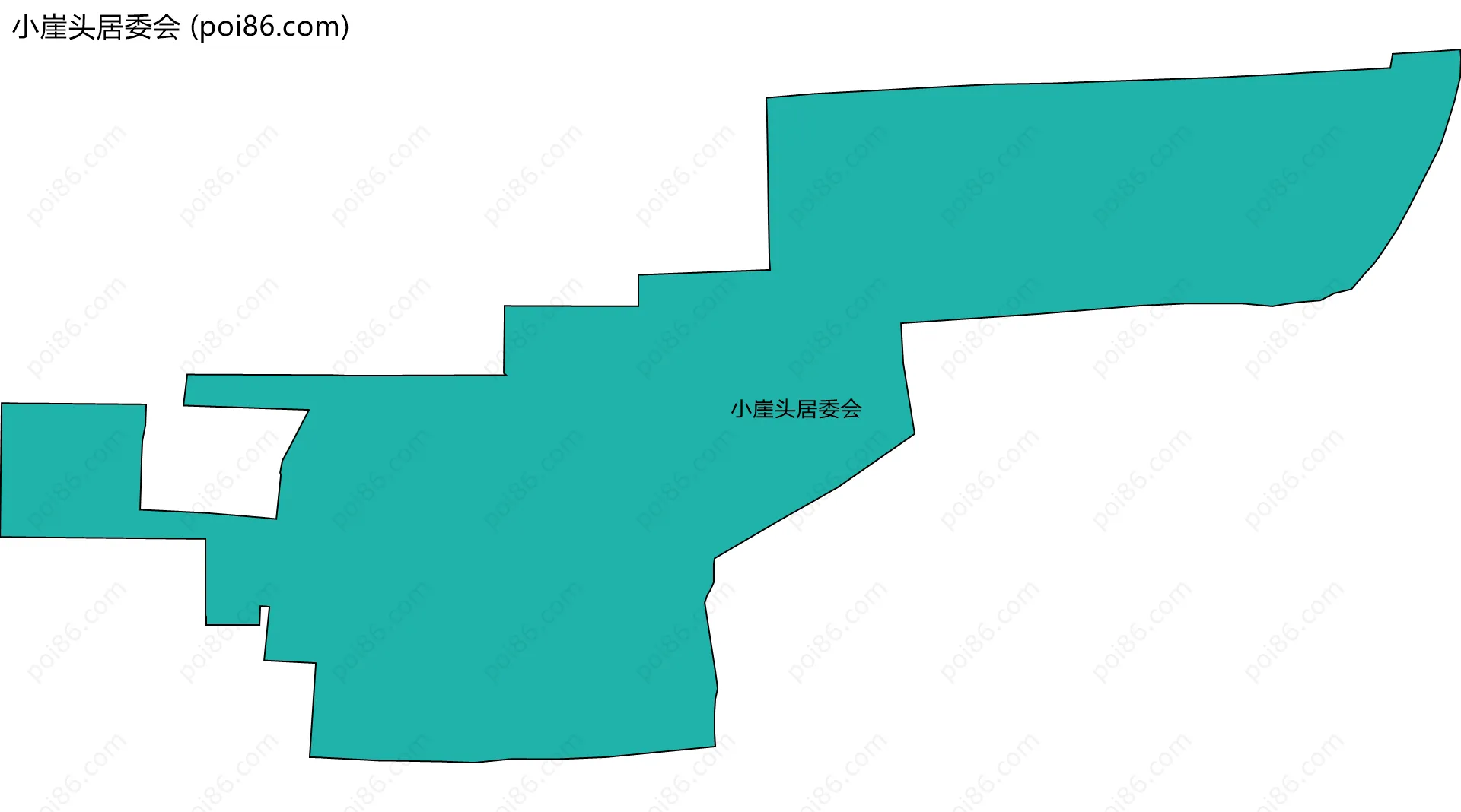 小崖头居委会边界地图