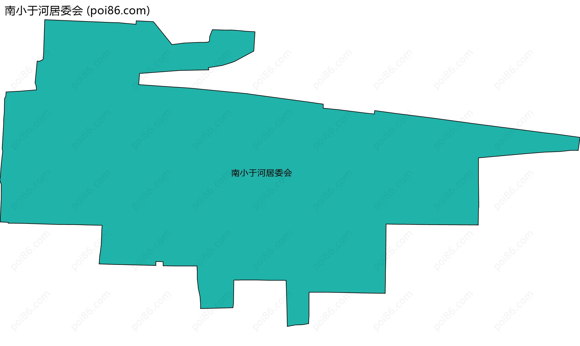 南小于河居委会边界地图