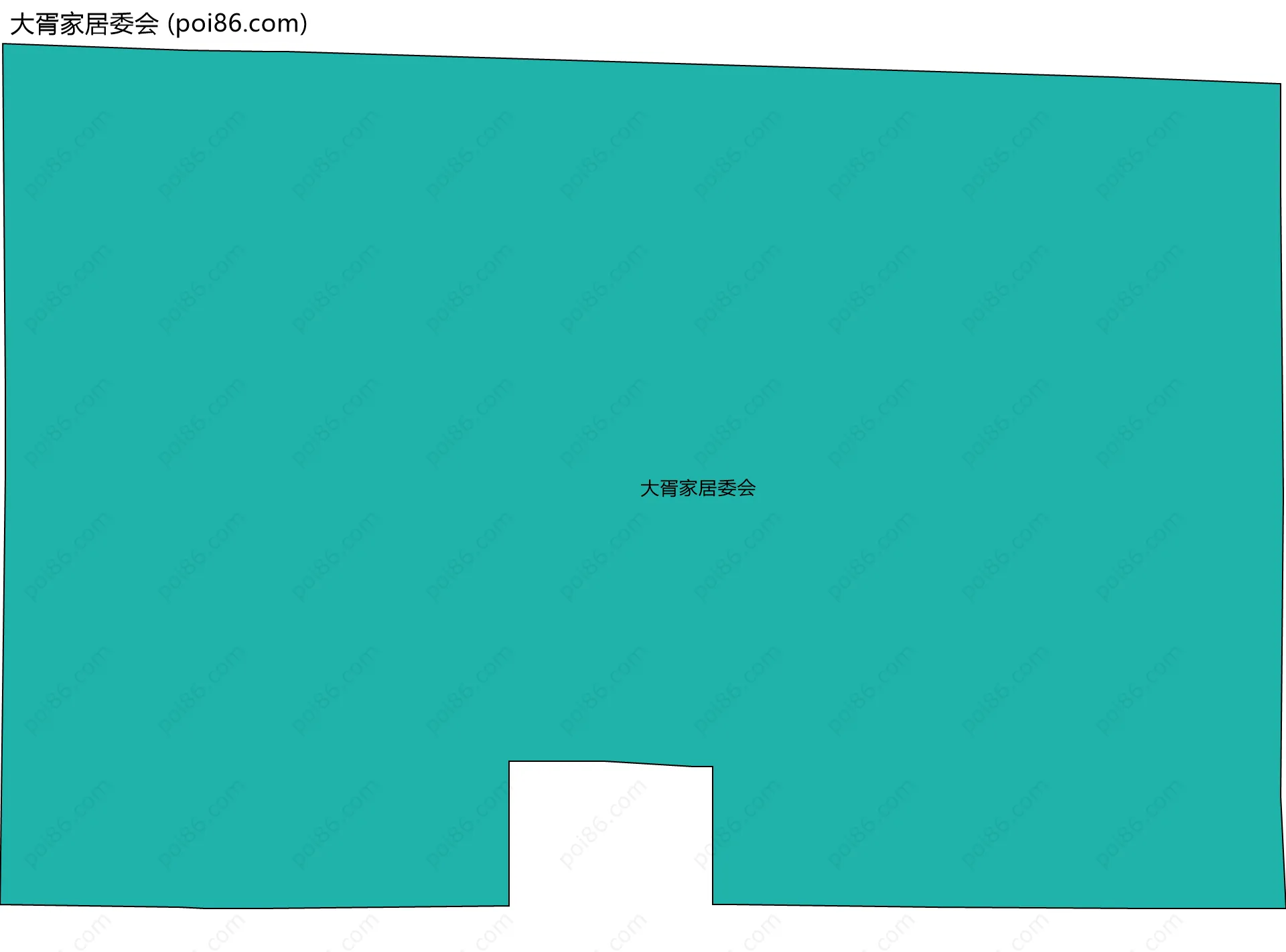 大胥家居委会边界地图
