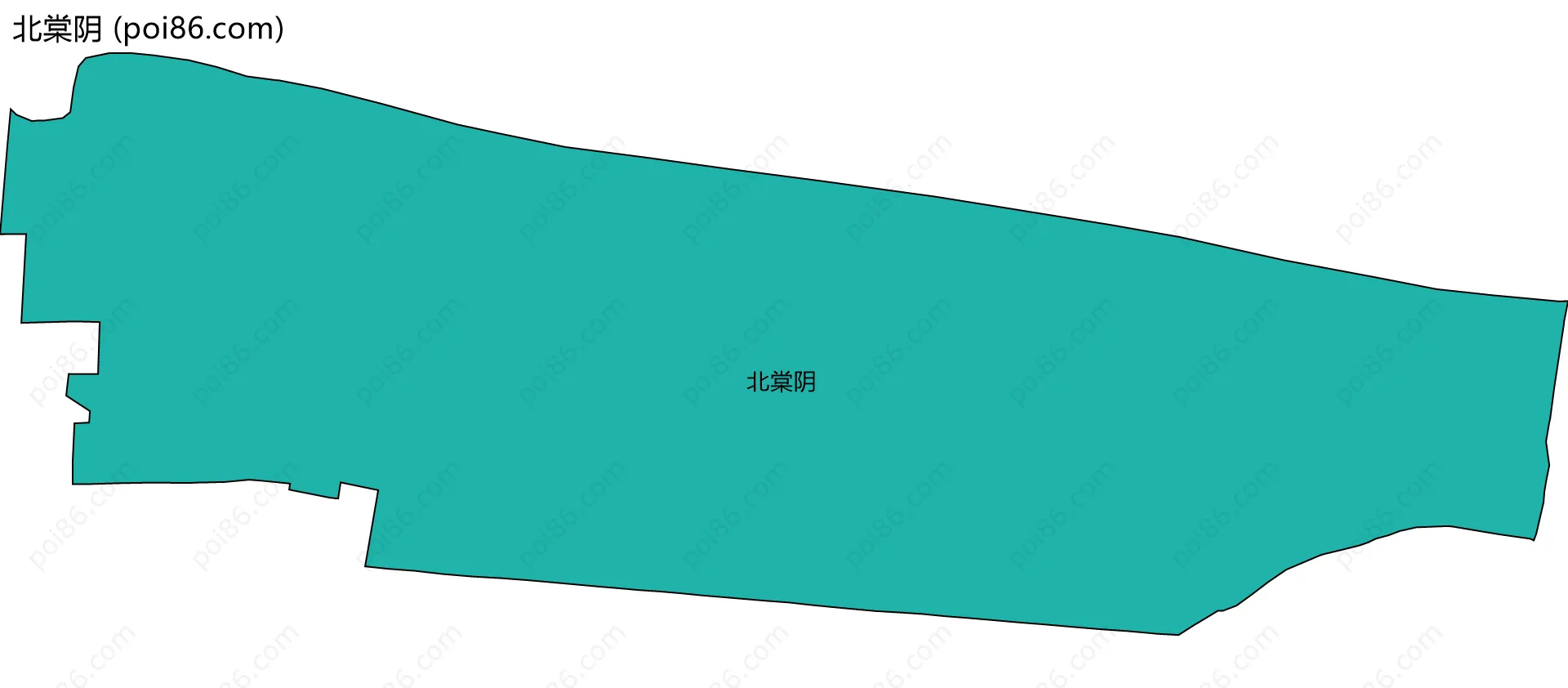 北棠阴边界地图
