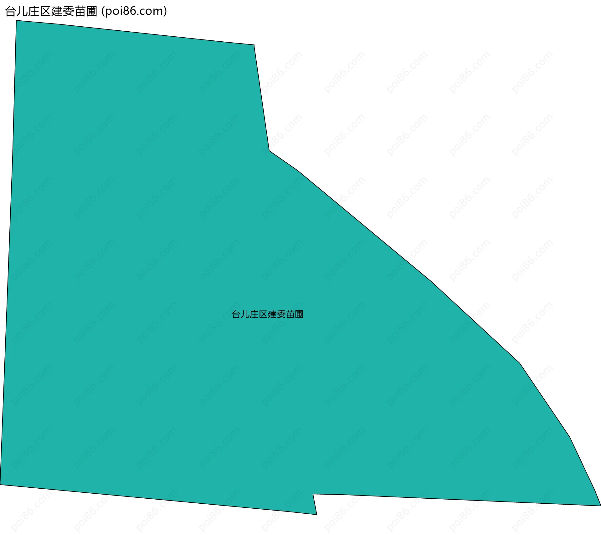 台儿庄区建委苗圃边界地图